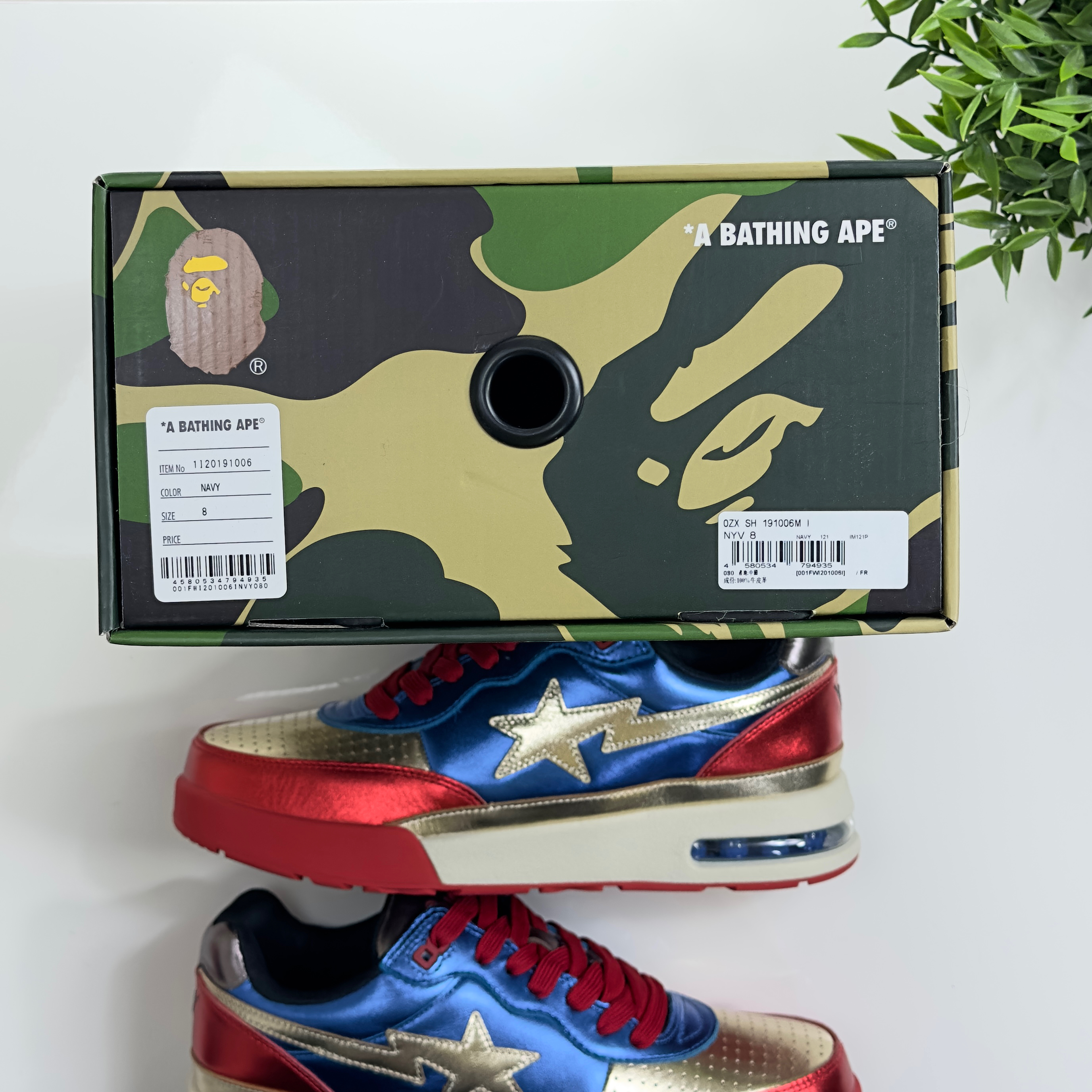 (42,5) A Bathing Ape Bape Roadsta Navy 2021