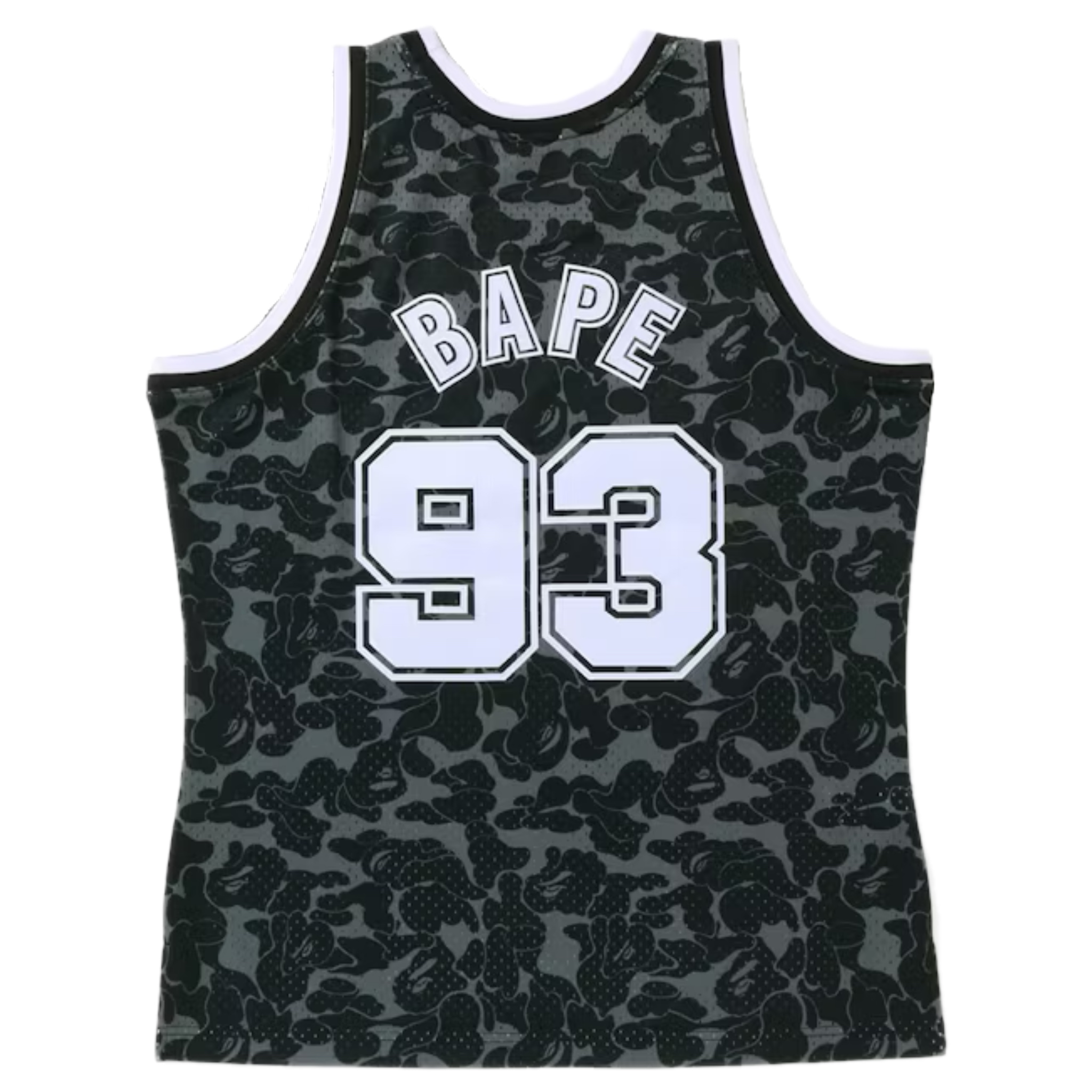 (S) Bape x Mitchell & Ness New Jersey Nets Jersey Black 2022