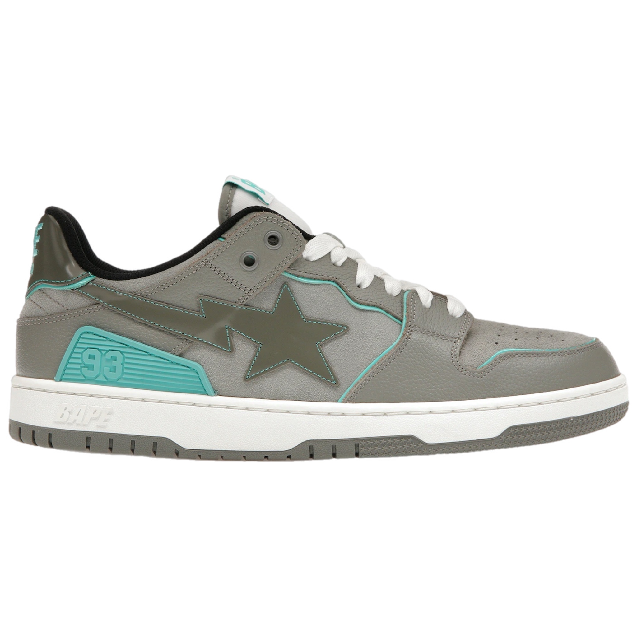 (42/43/44) A Bathing Ape Bape SK8STA Grey Turquoise 2022