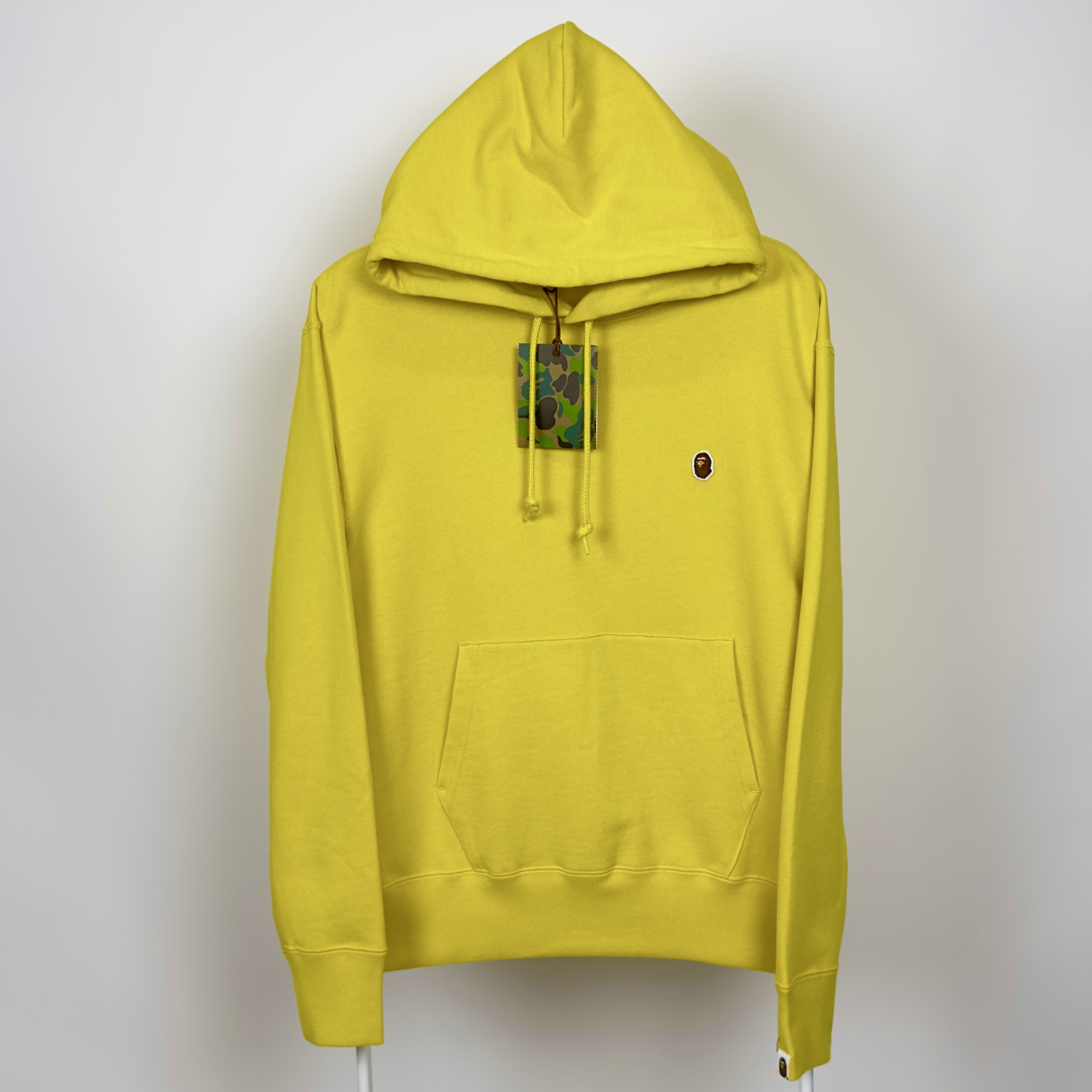 (S/M/L) Bape Ape Head One Point Relaxed Fit Hoodie Yellow