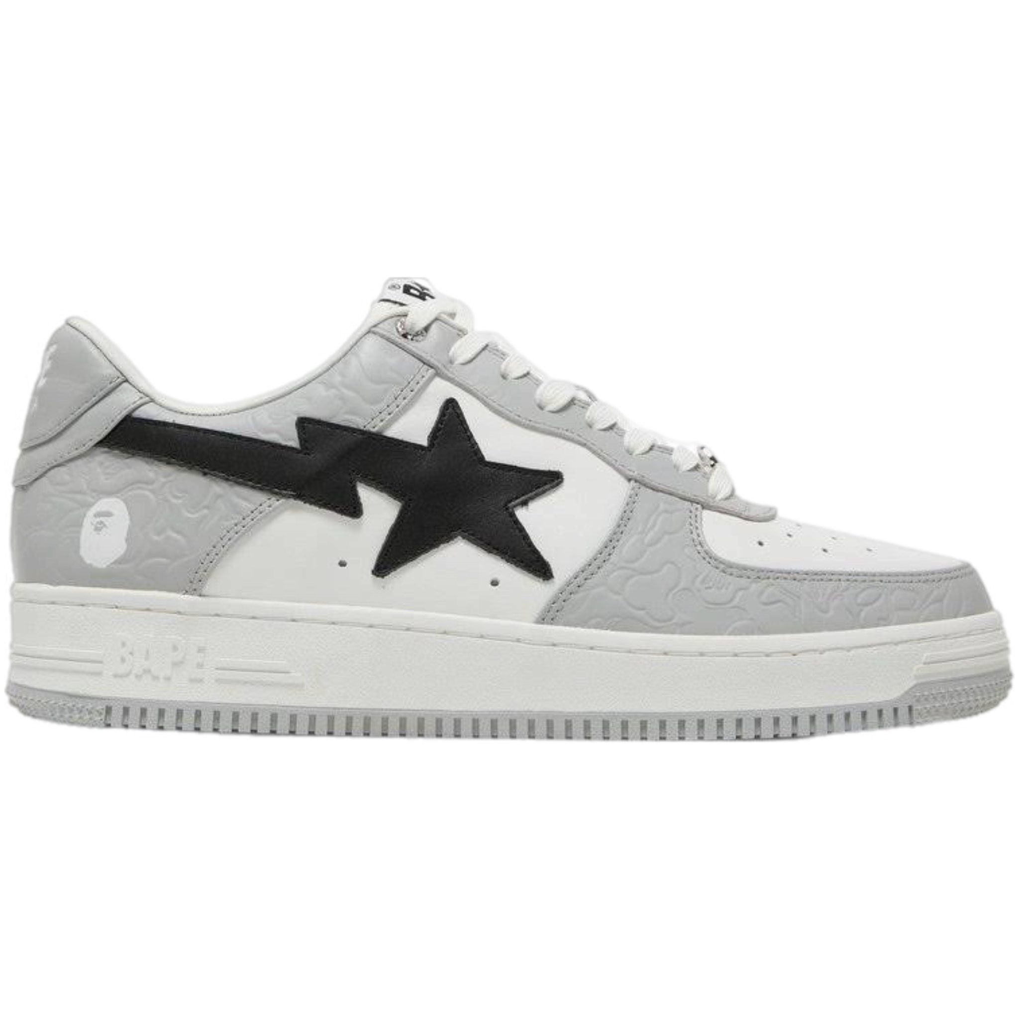 (44) A Bathing Ape Bapesta Grey/Black 2021