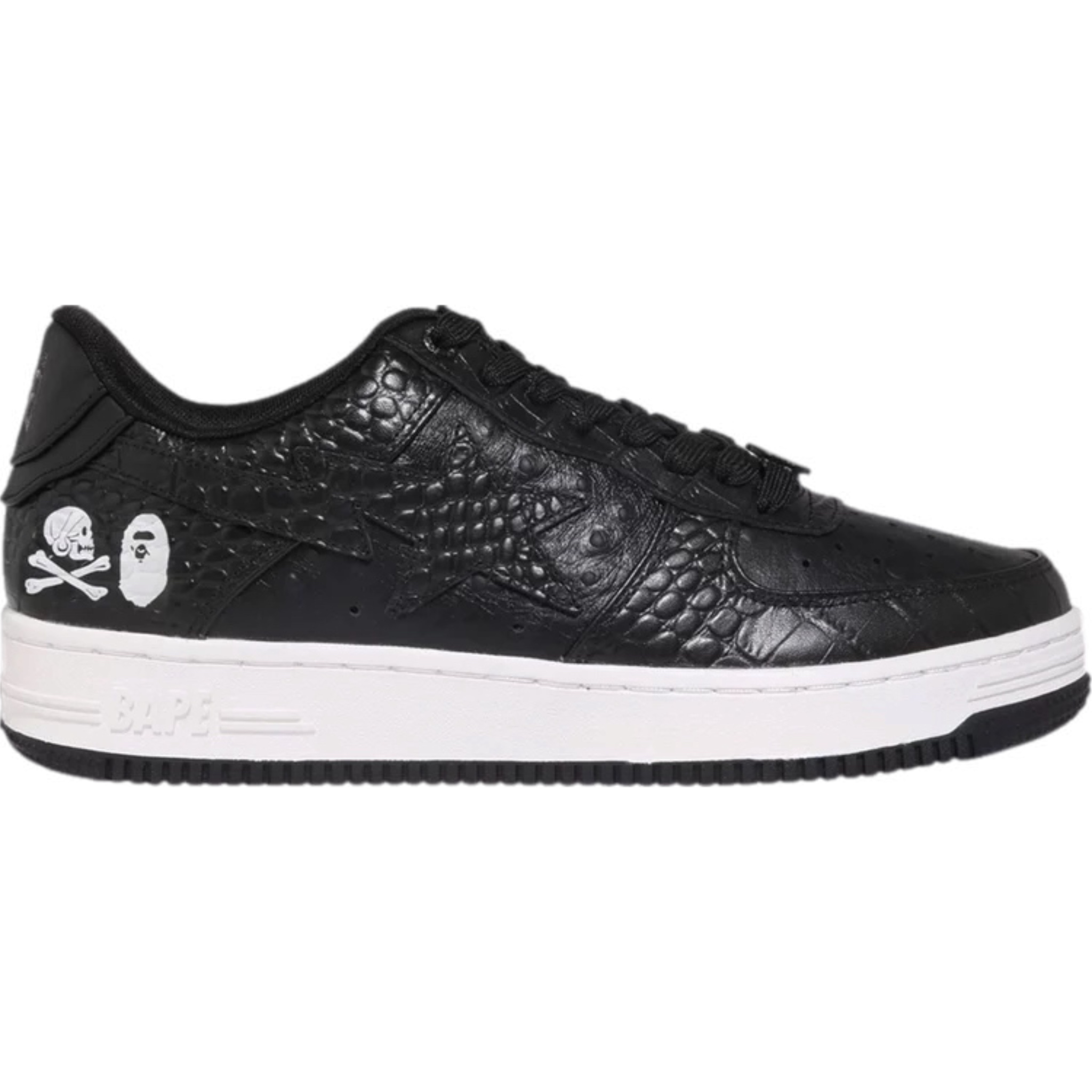 (46) A Bathing Ape Bapesta Neighborhood Black 2023
