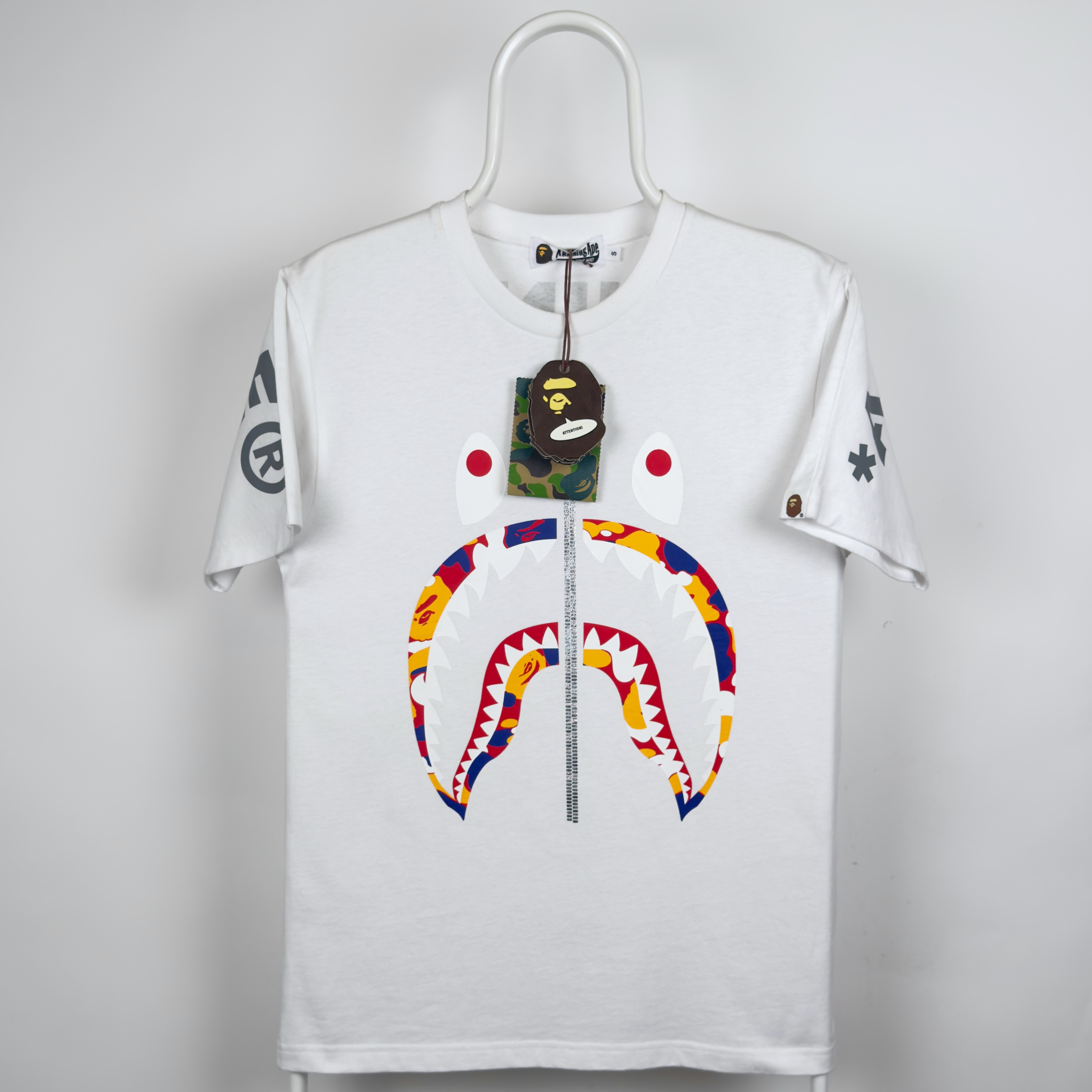 (S) Bape Kuala Lumpur 3rd Anniversary Shark Tee White 2023