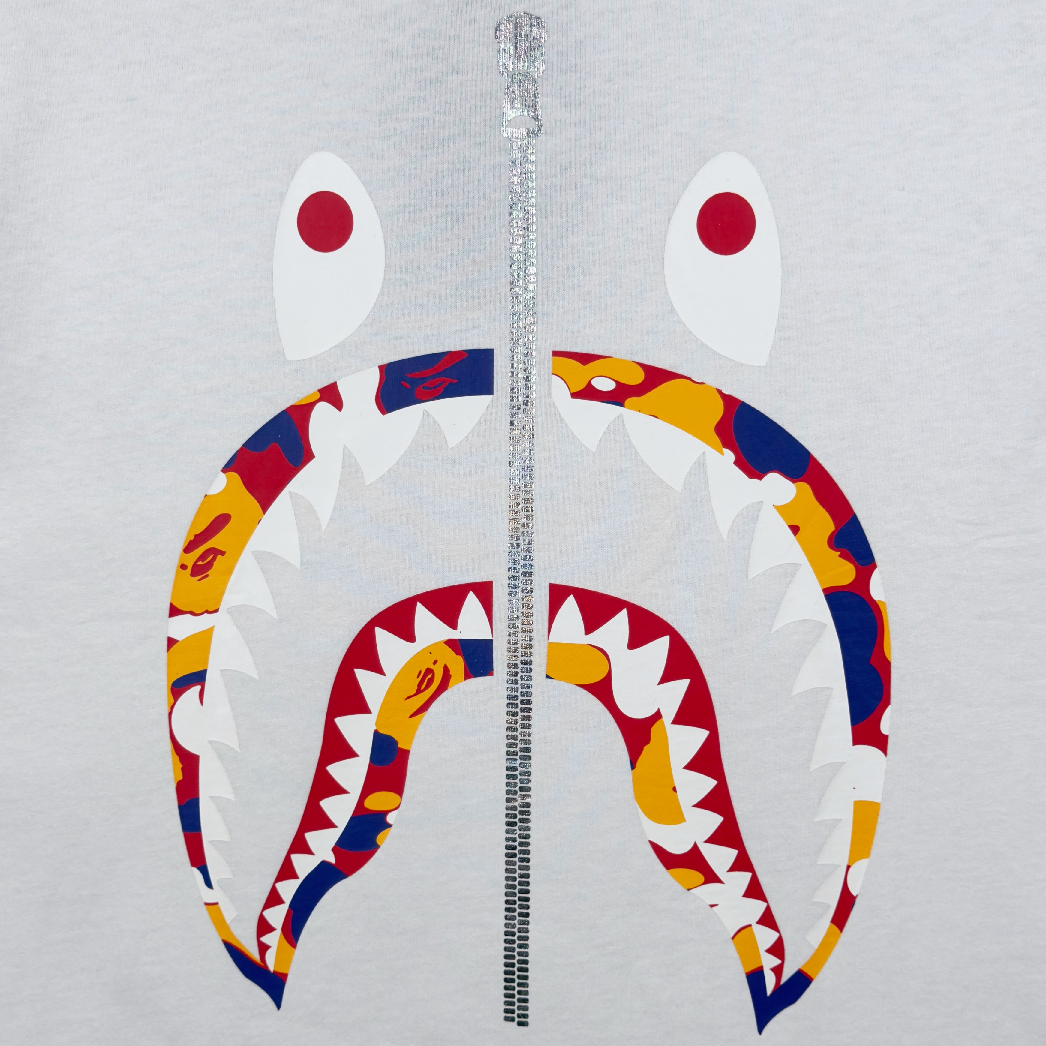 (S) Bape Kuala Lumpur 3rd Anniversary Shark Tee White 2023