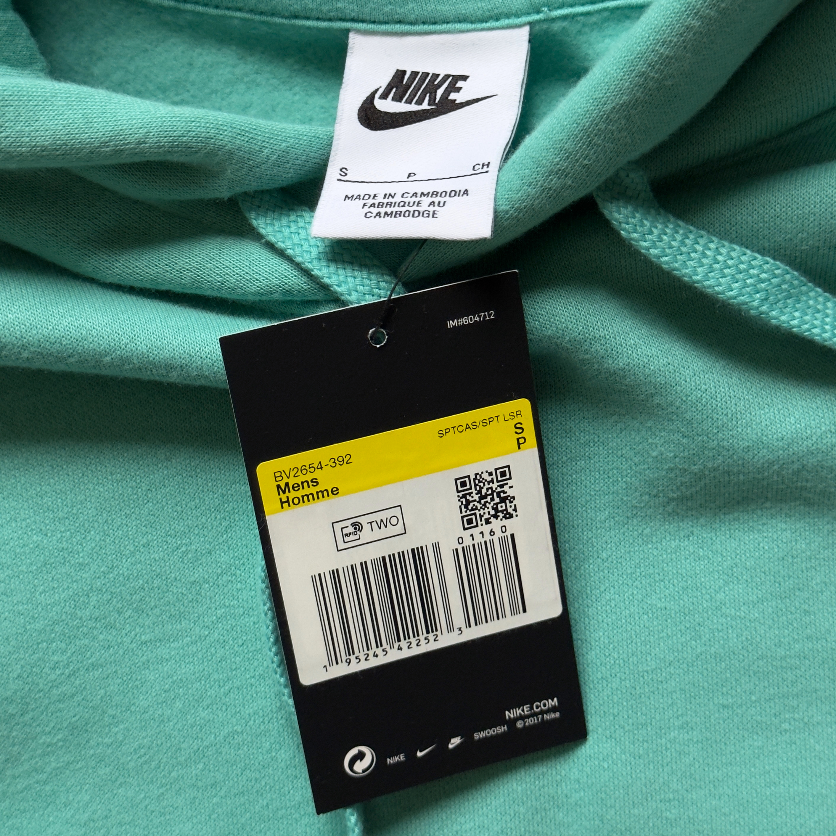 (S/XL) Nike Sportswear Club Fleece Hoodie Sax