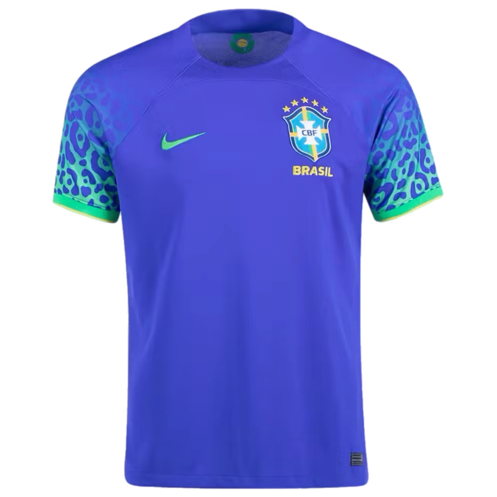 (L/XL) Nike Brazil Stadium Away Blue Yellow 2023