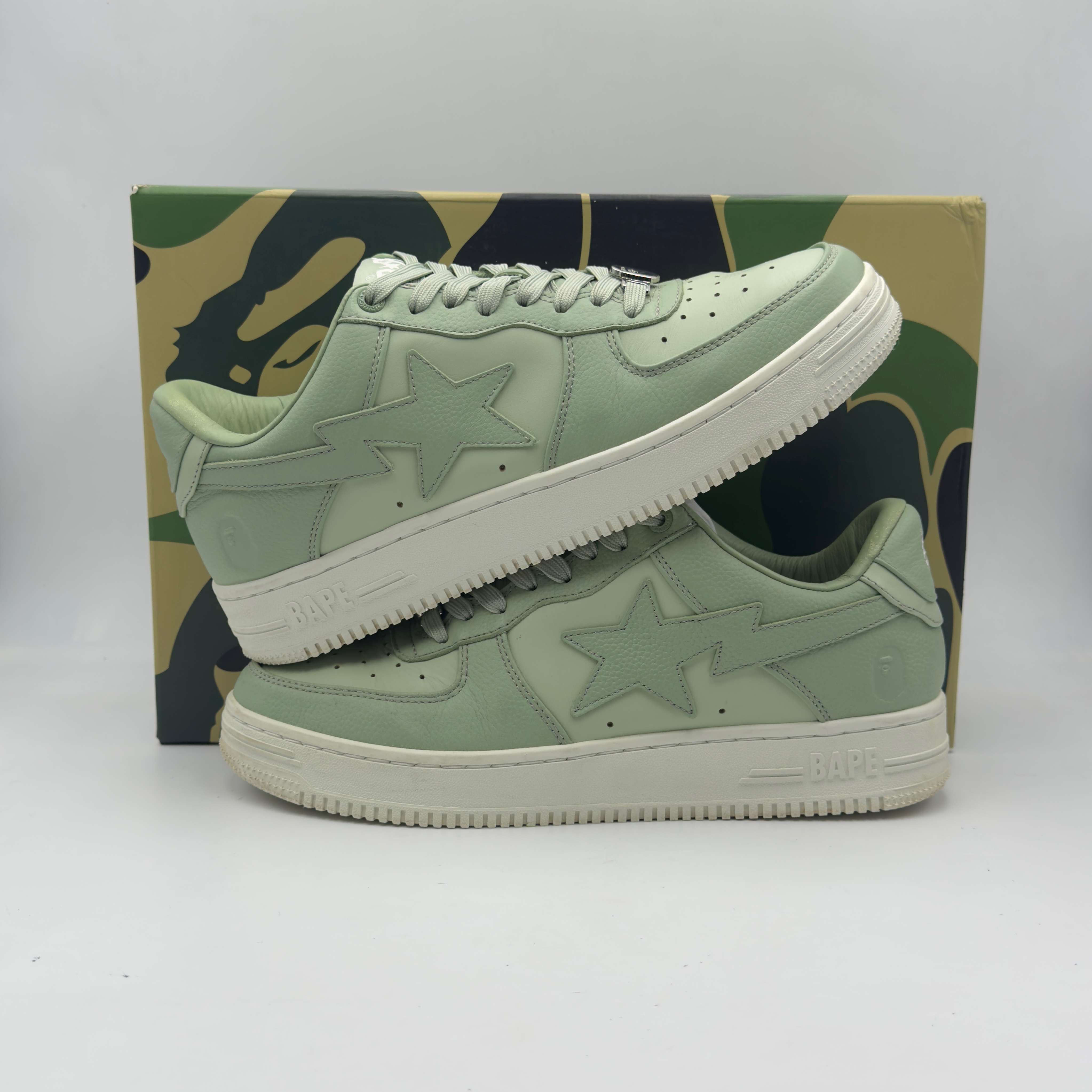 (43) A Bathing Ape Bapesta Green 2023