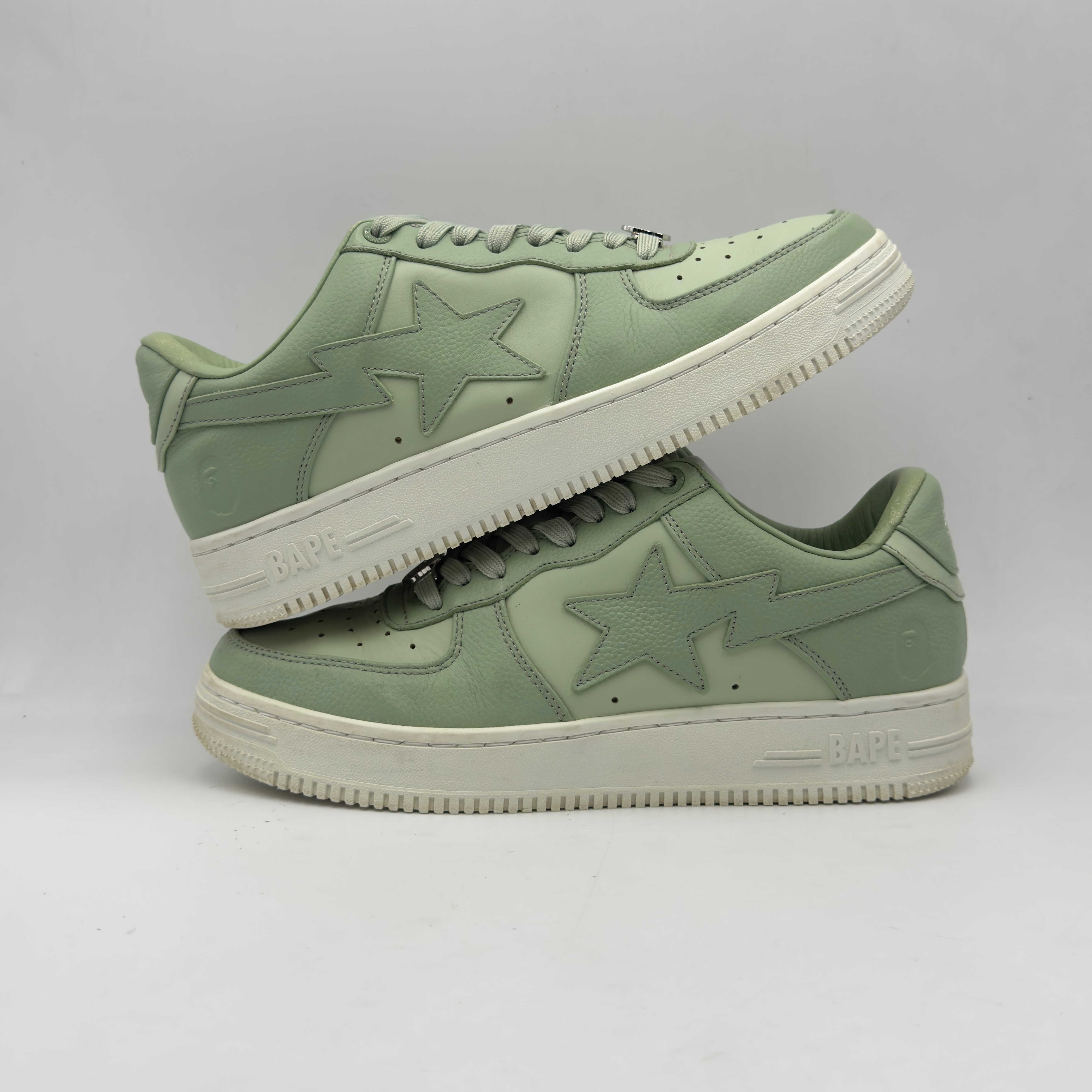 (43) A Bathing Ape Bapesta Green 2023