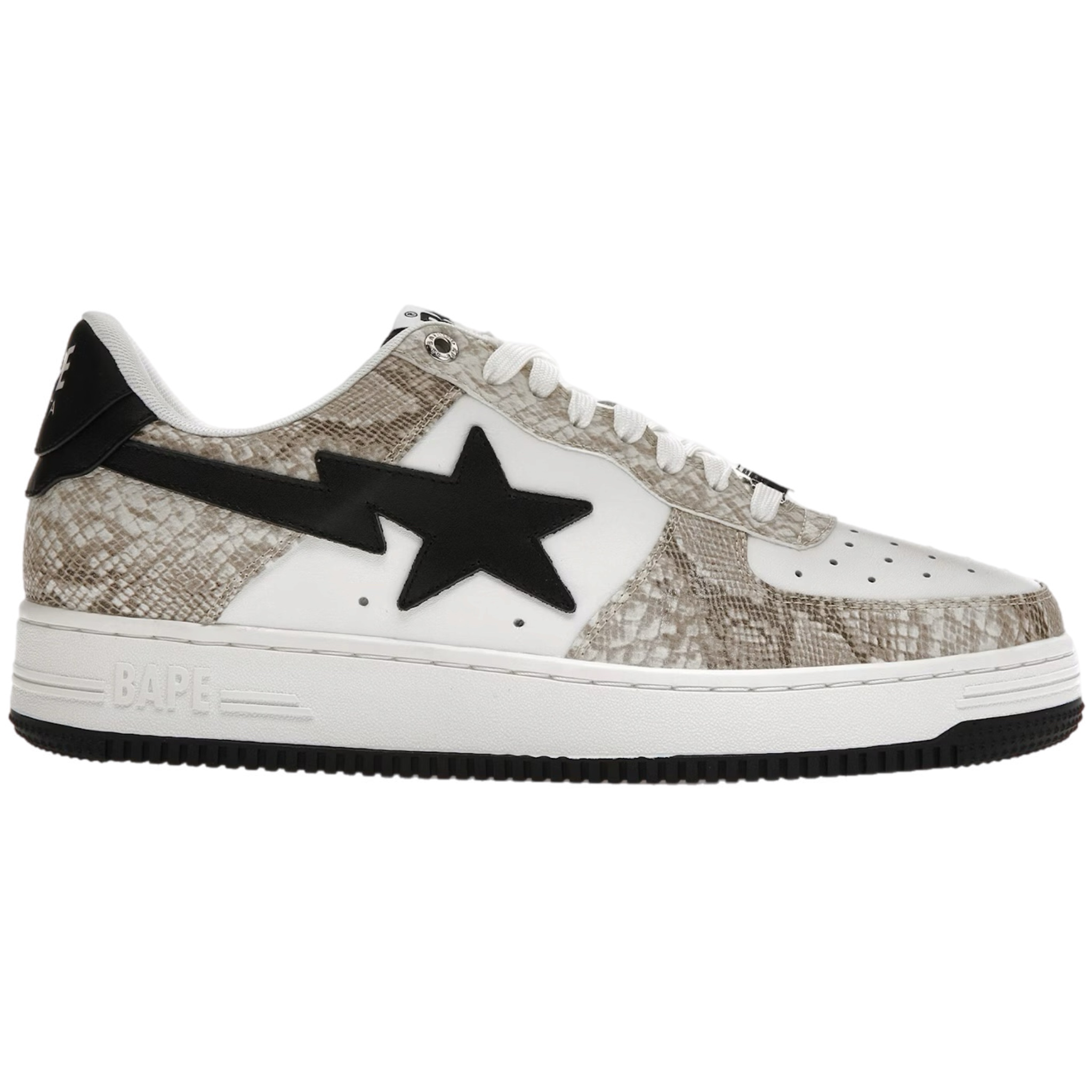 (42,5) A Bathing Ape Bapesta Snake Skin Beige 2022