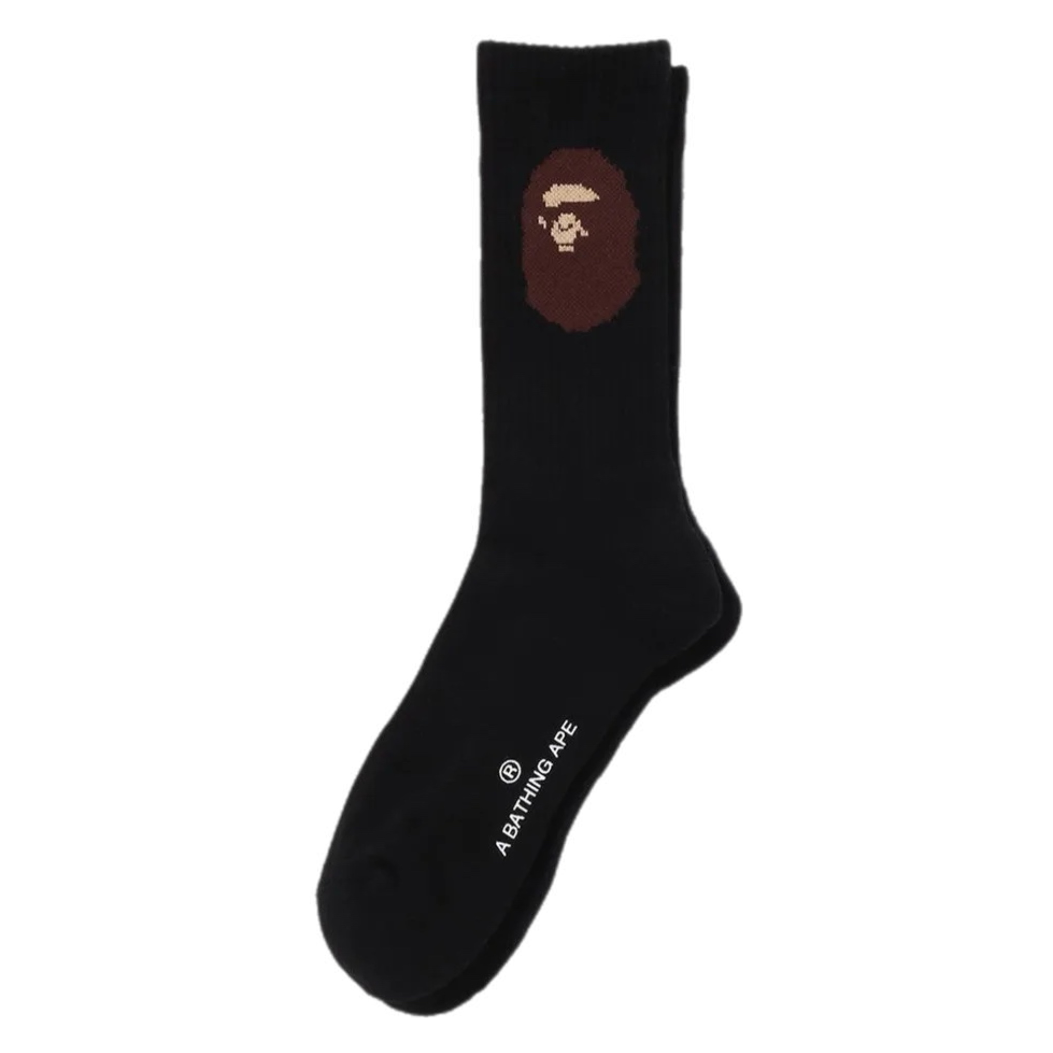 (M) Bape Ape Head Socks Black 2024