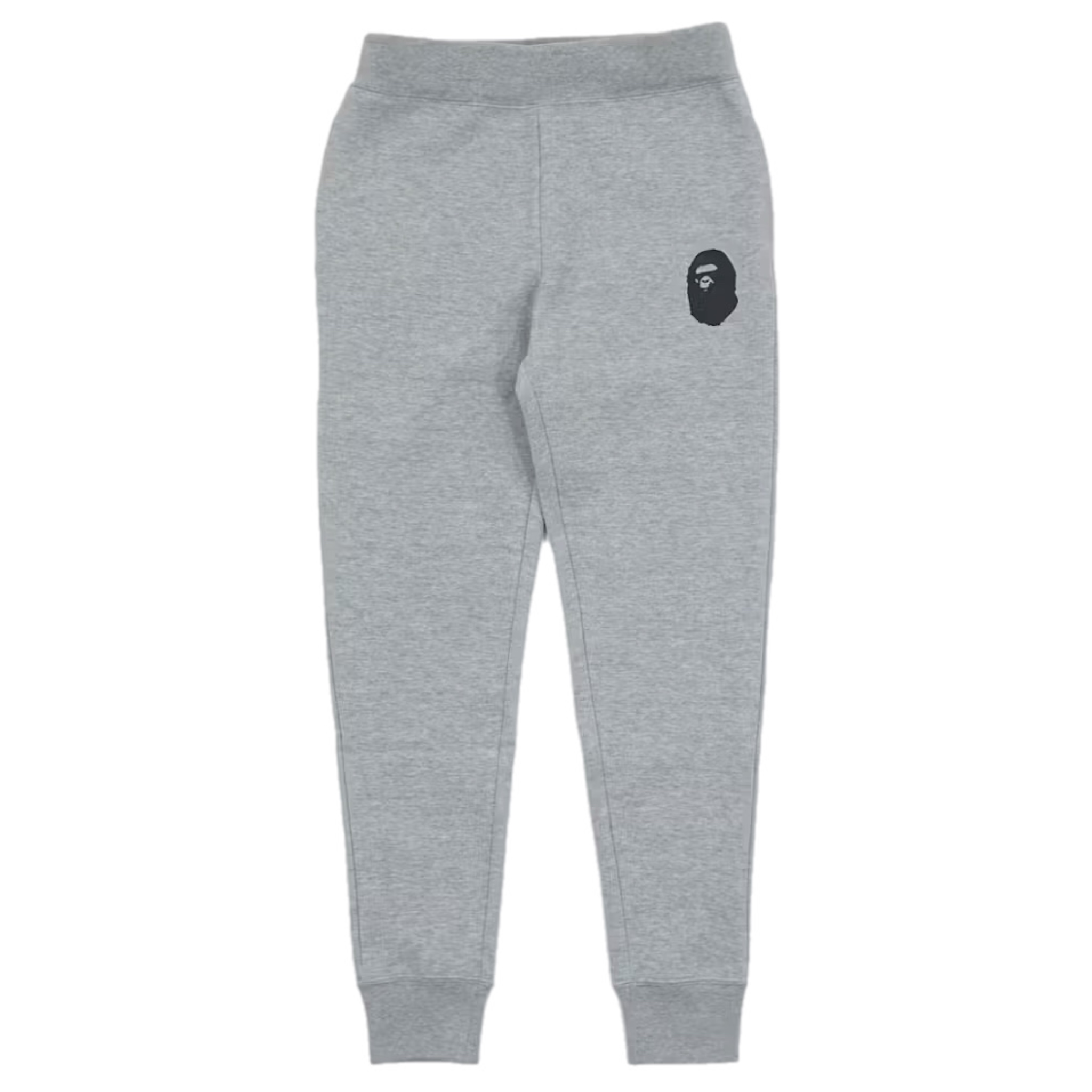 (XL) Bape Summer Bag Block Print Sweat Pants Grey 2017