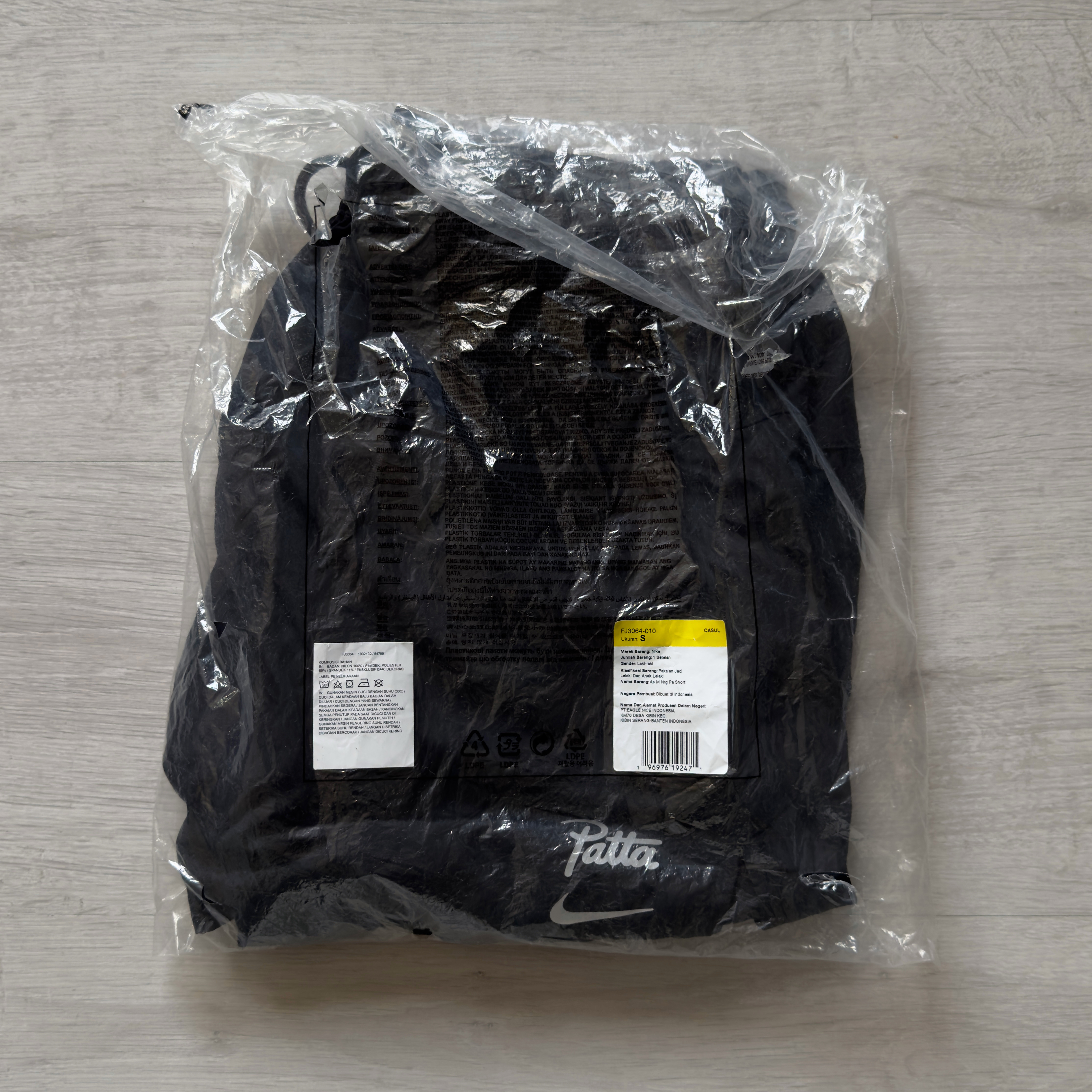 (S) Nike x Patta Running Team Shorts Black 2024