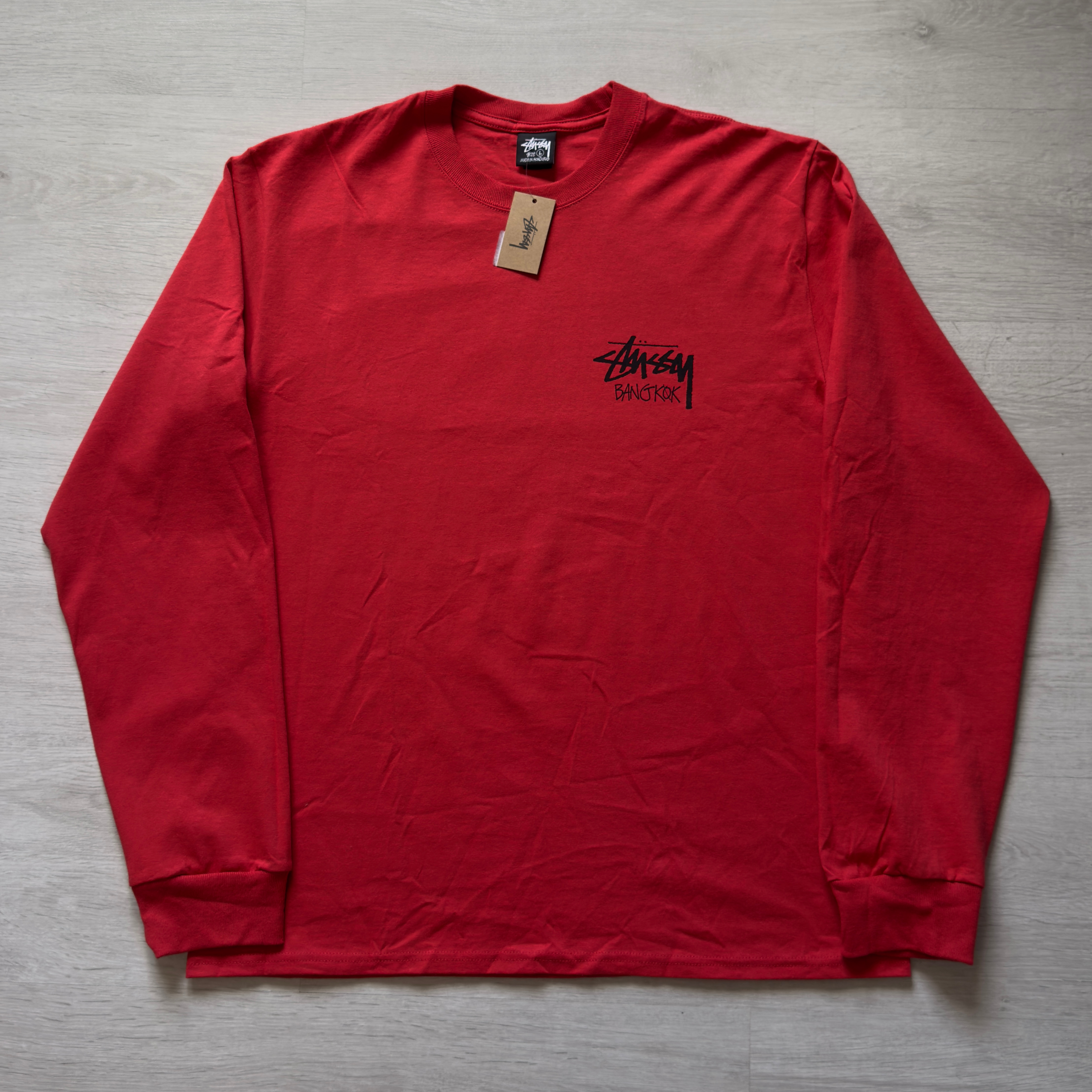 (L) Stussy Exclusive Bangkok Chapter L/S Tee Red