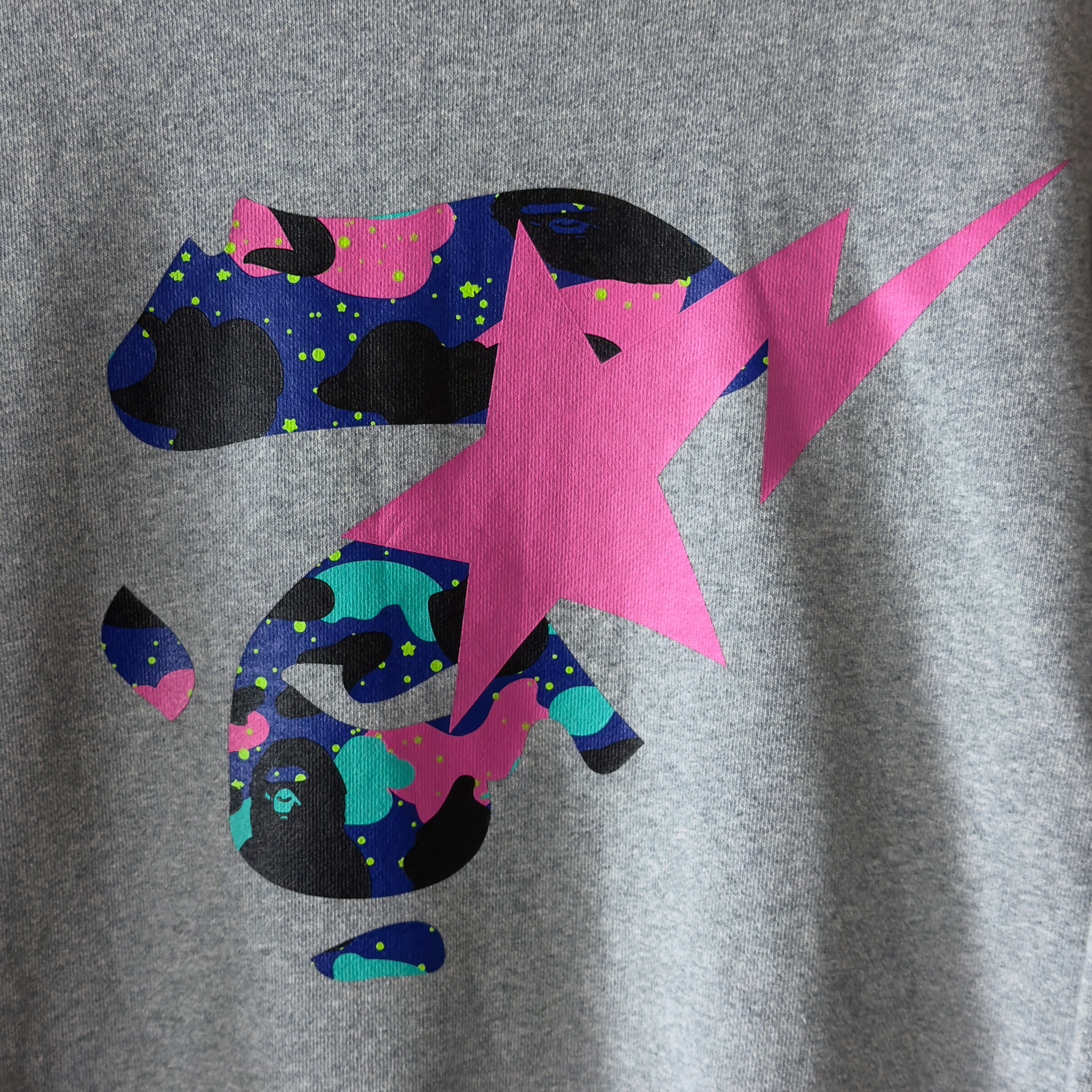 (S/L) Bape x Kid Cudi Crewneck Gray 2021