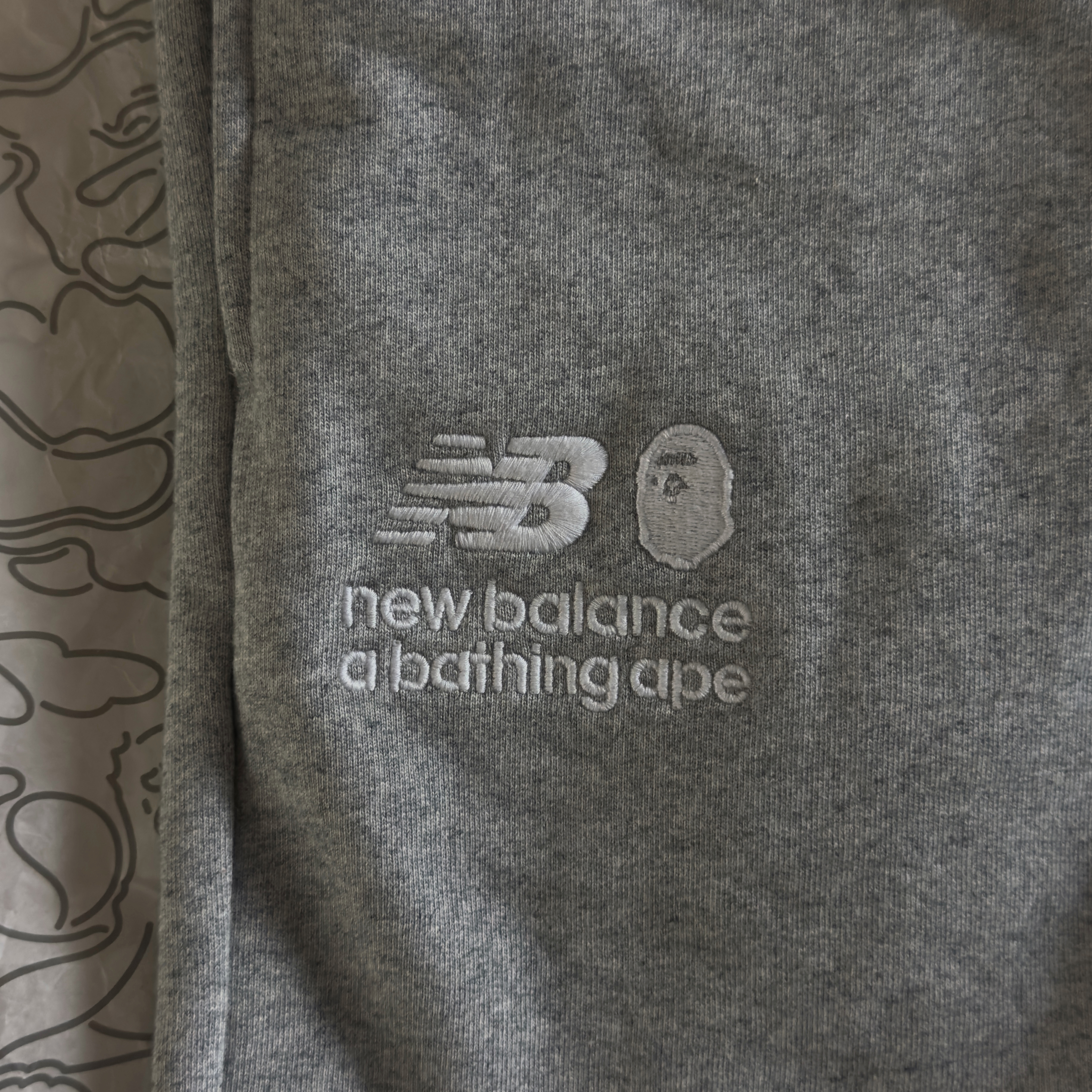 (XL) Bape x New Balance Relaxed Fit Shorts Grey 2022