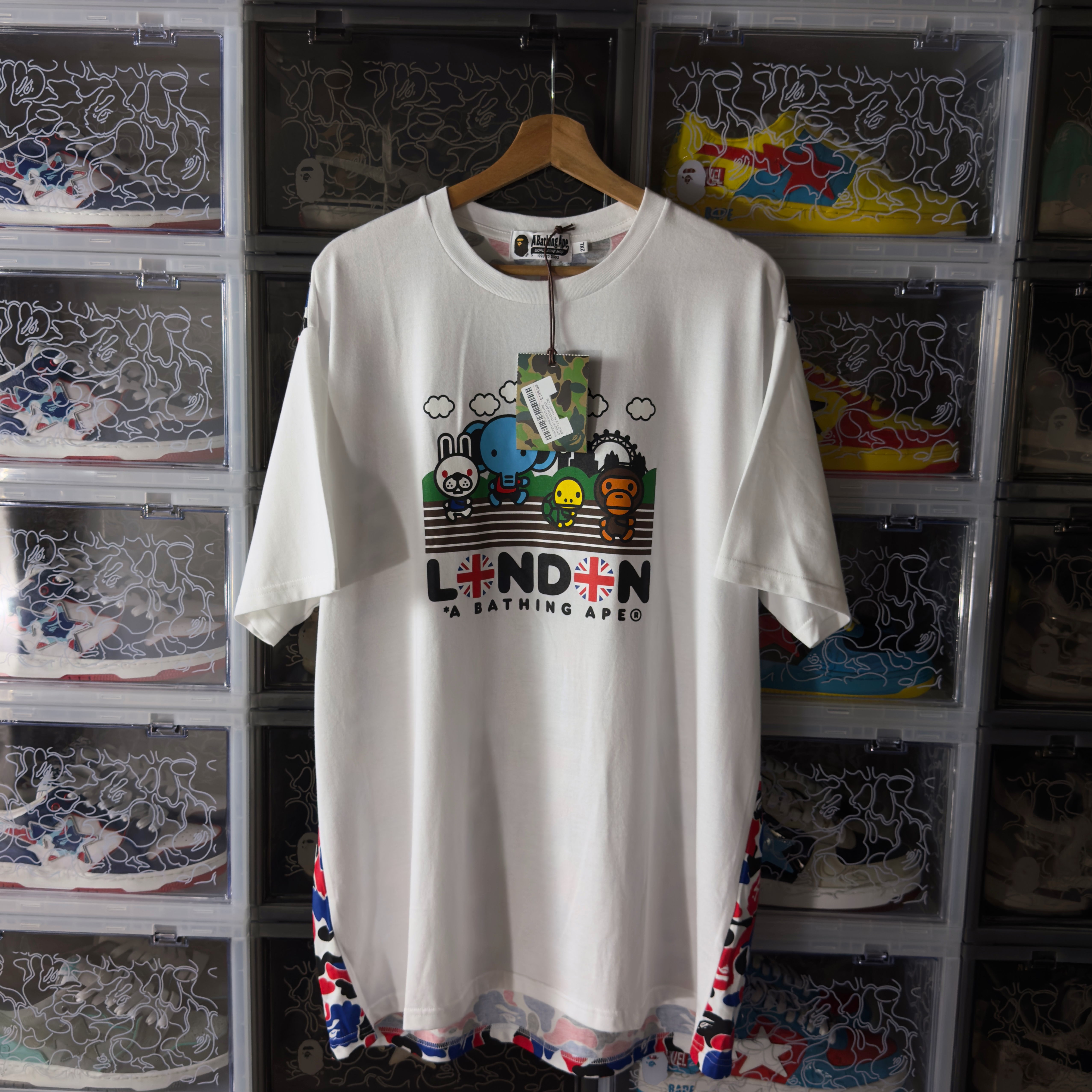 (XXL) Bape Store London Baby Milo Tee White 2021