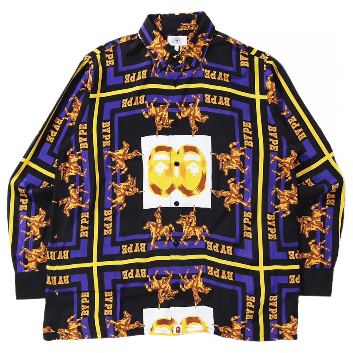 (S) Bape Double Ape Head Relaxed Shirt Black 2021