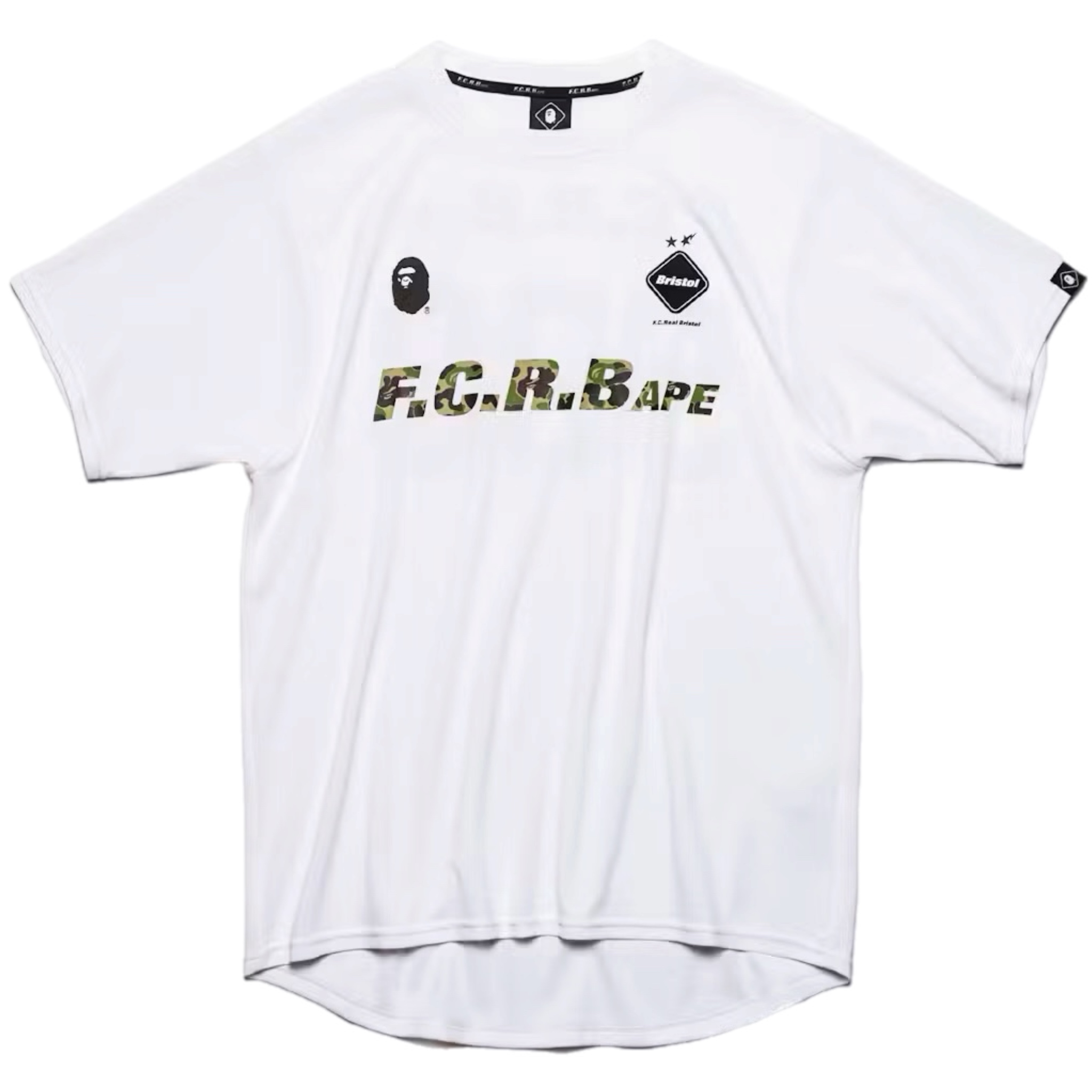 (XL) Bape x F.C.R.B. 938 Team Tee White 2019