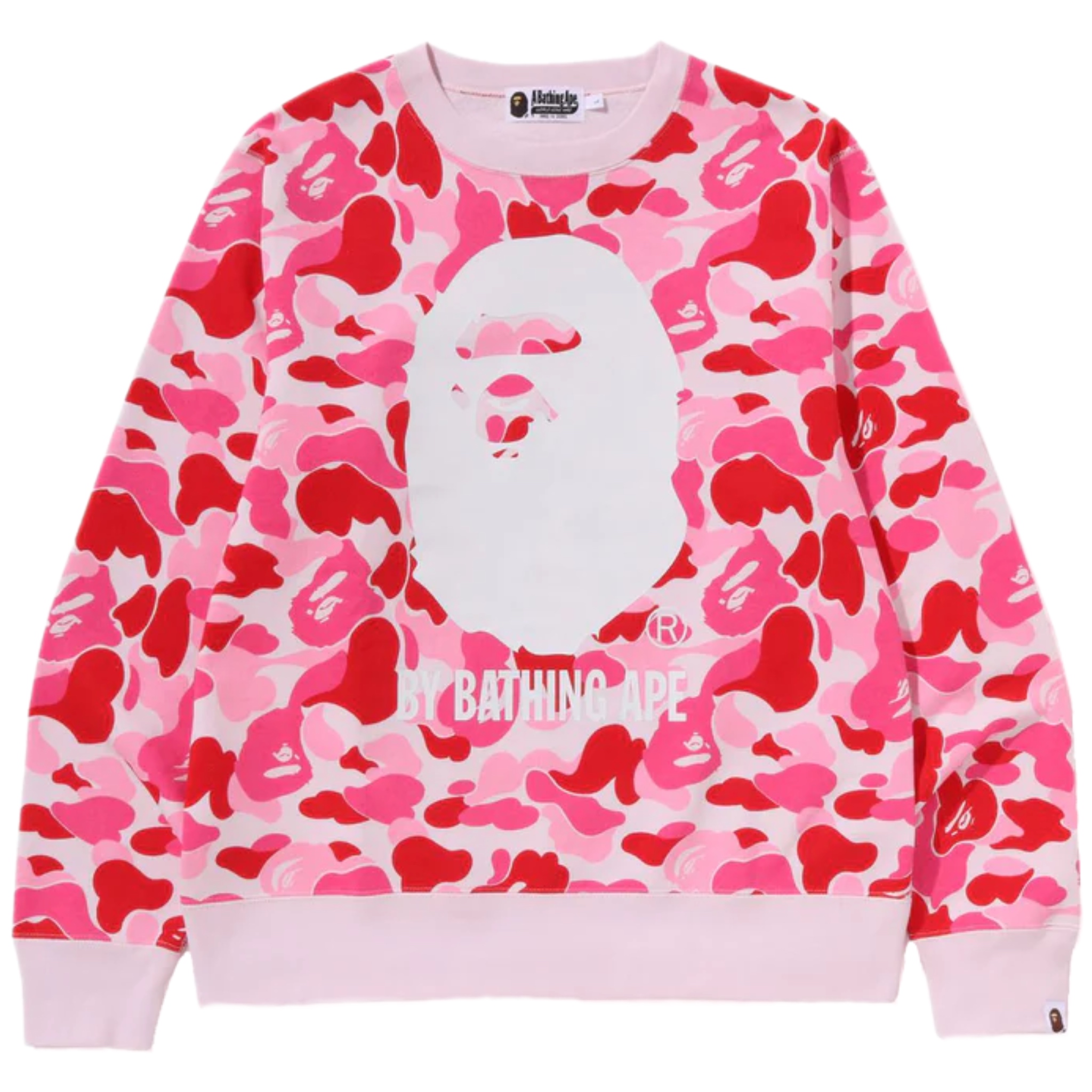 (L) Bape ABC Camo By Bathing Ape Crewneck Pink