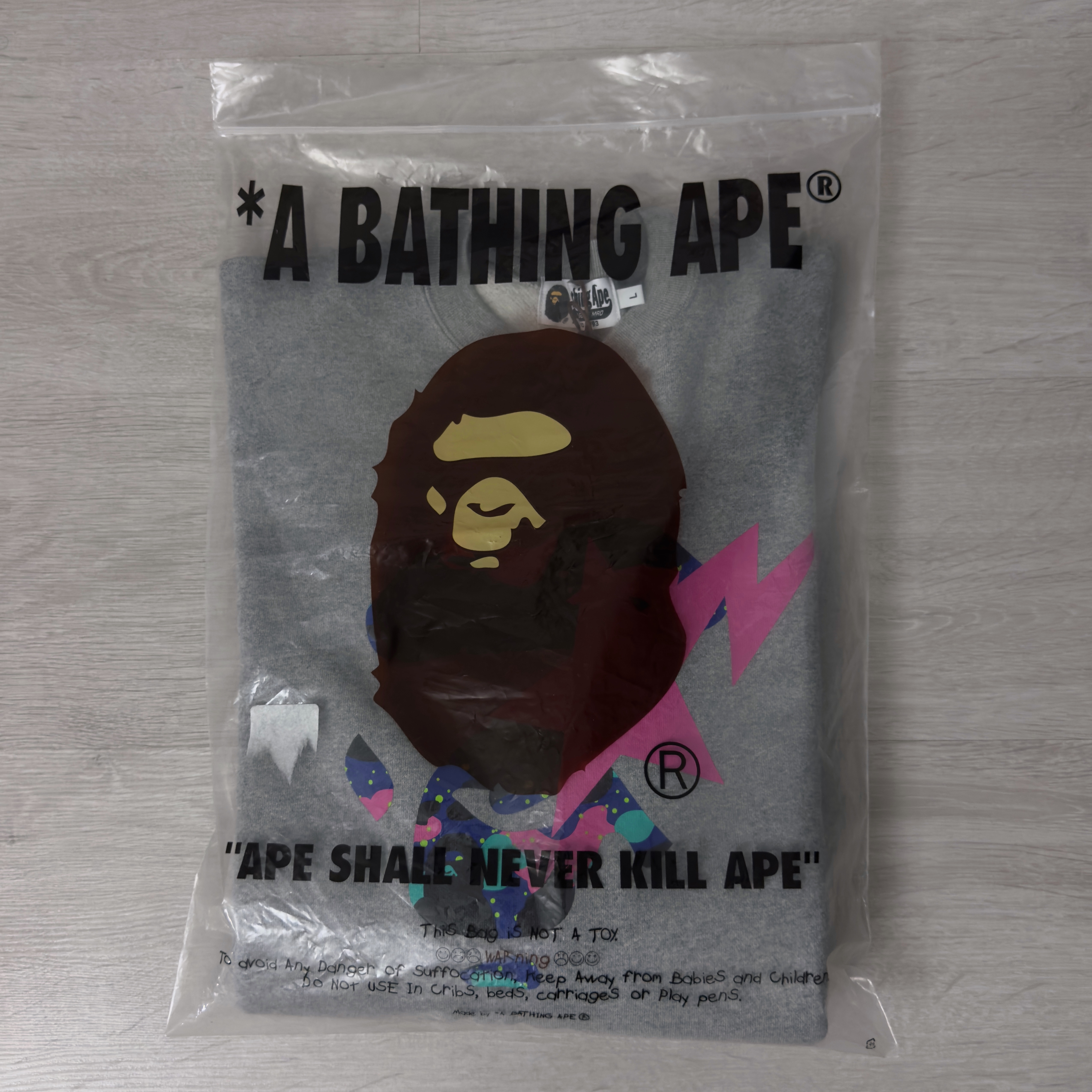 (L) Bape x Kid Cudi Crewneck Gray 2021