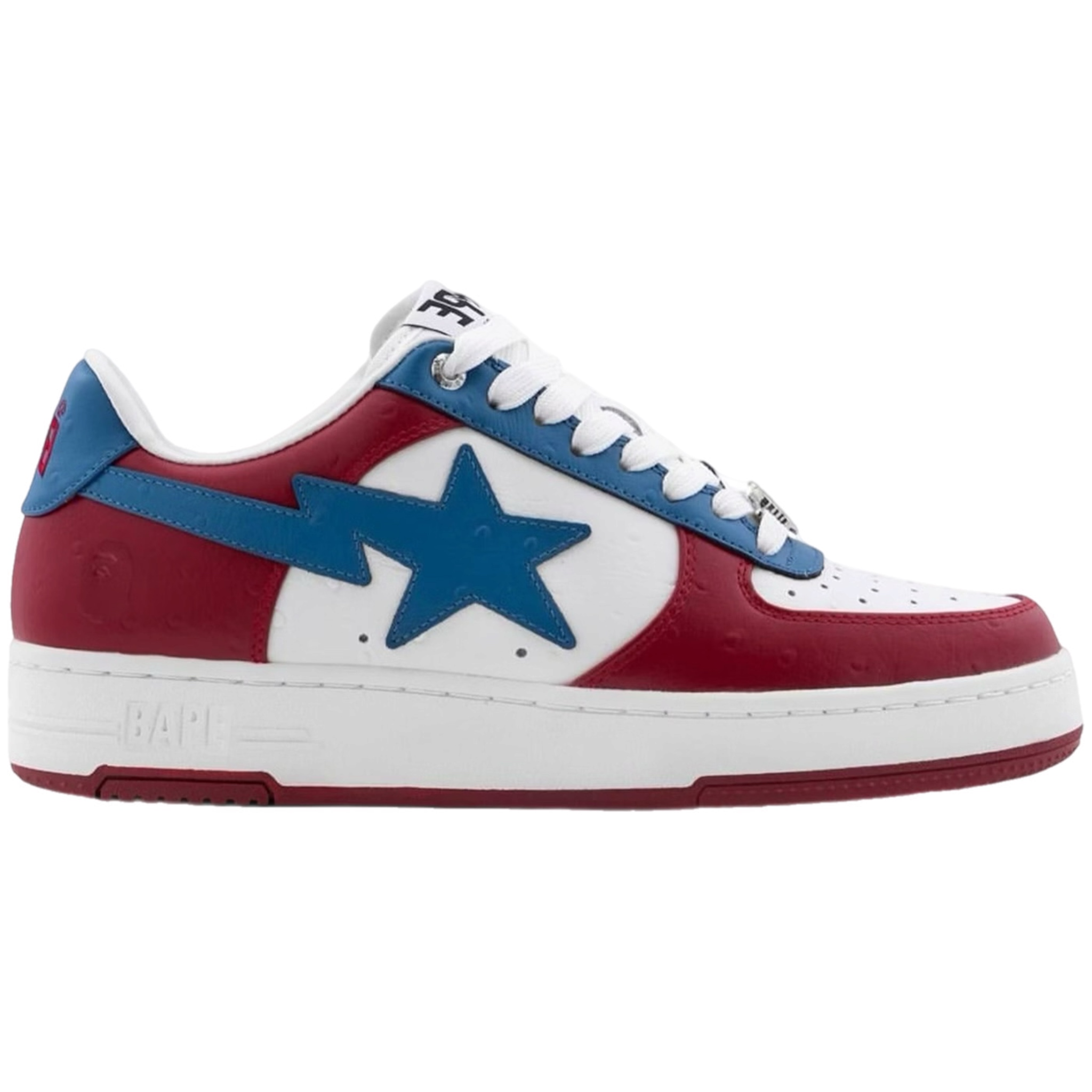(44/45) A Bathing Ape Bapesta #3 Ostrich Red 2025