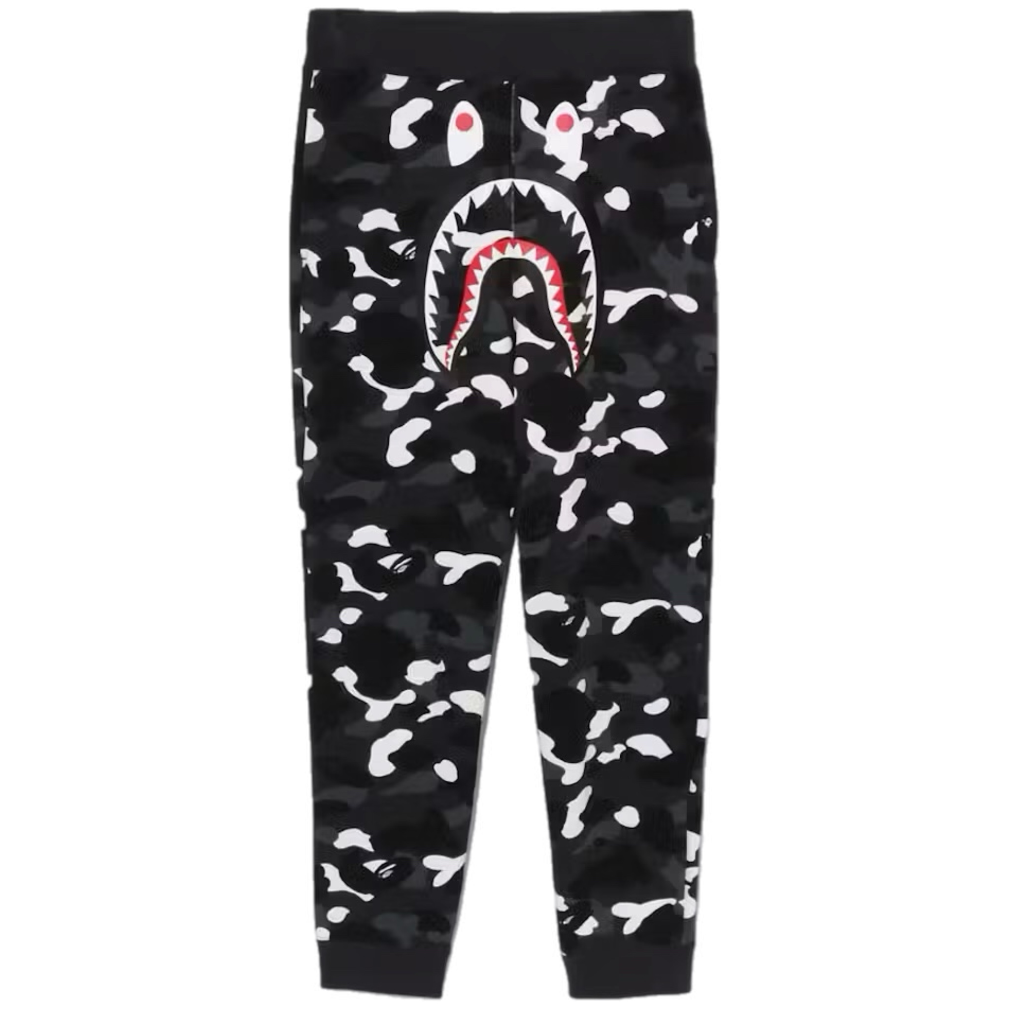 (S) Bape City Camo Shark Sweat Pants Black