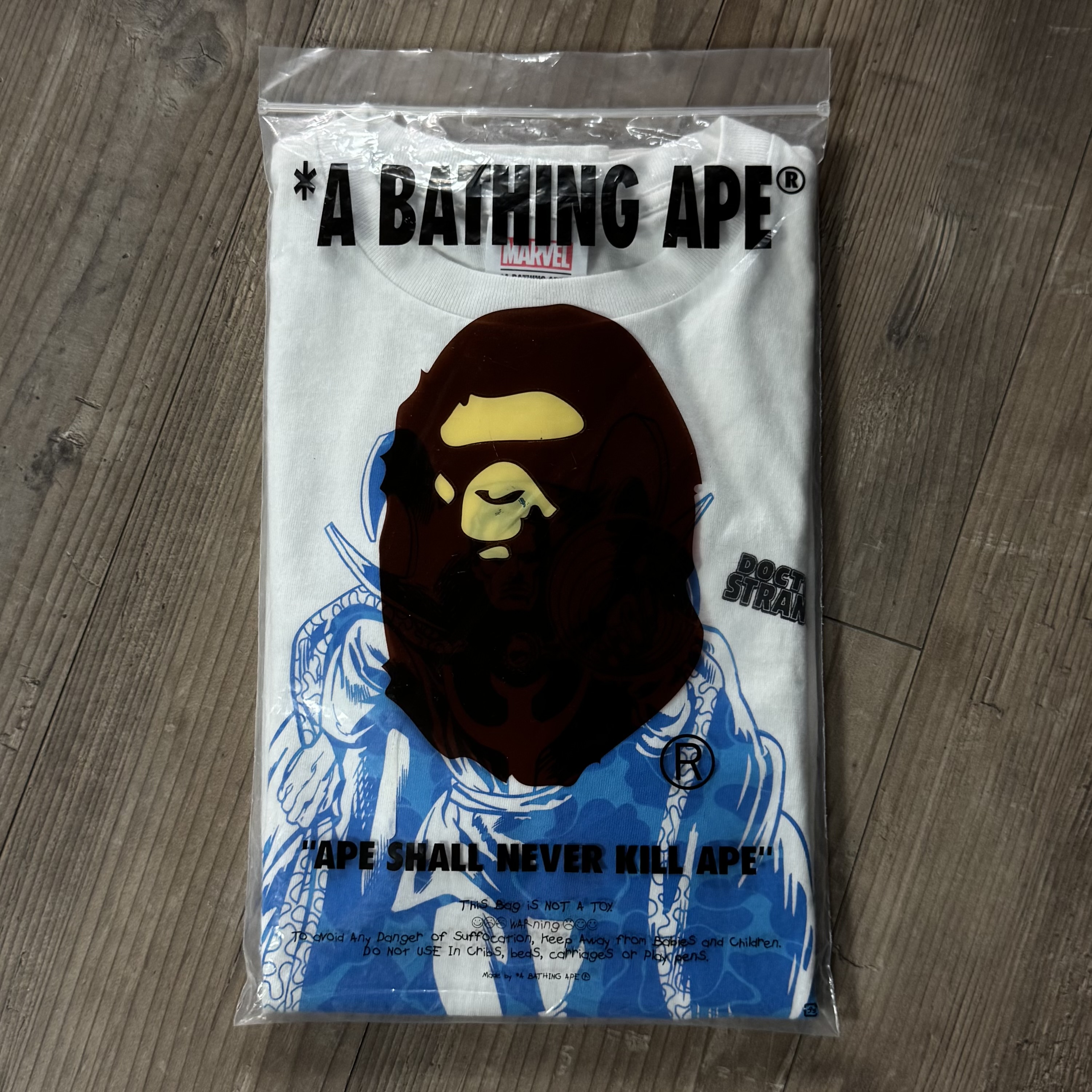 (M) Bape x Marvel Comics Dr. Strange Tee White 2022