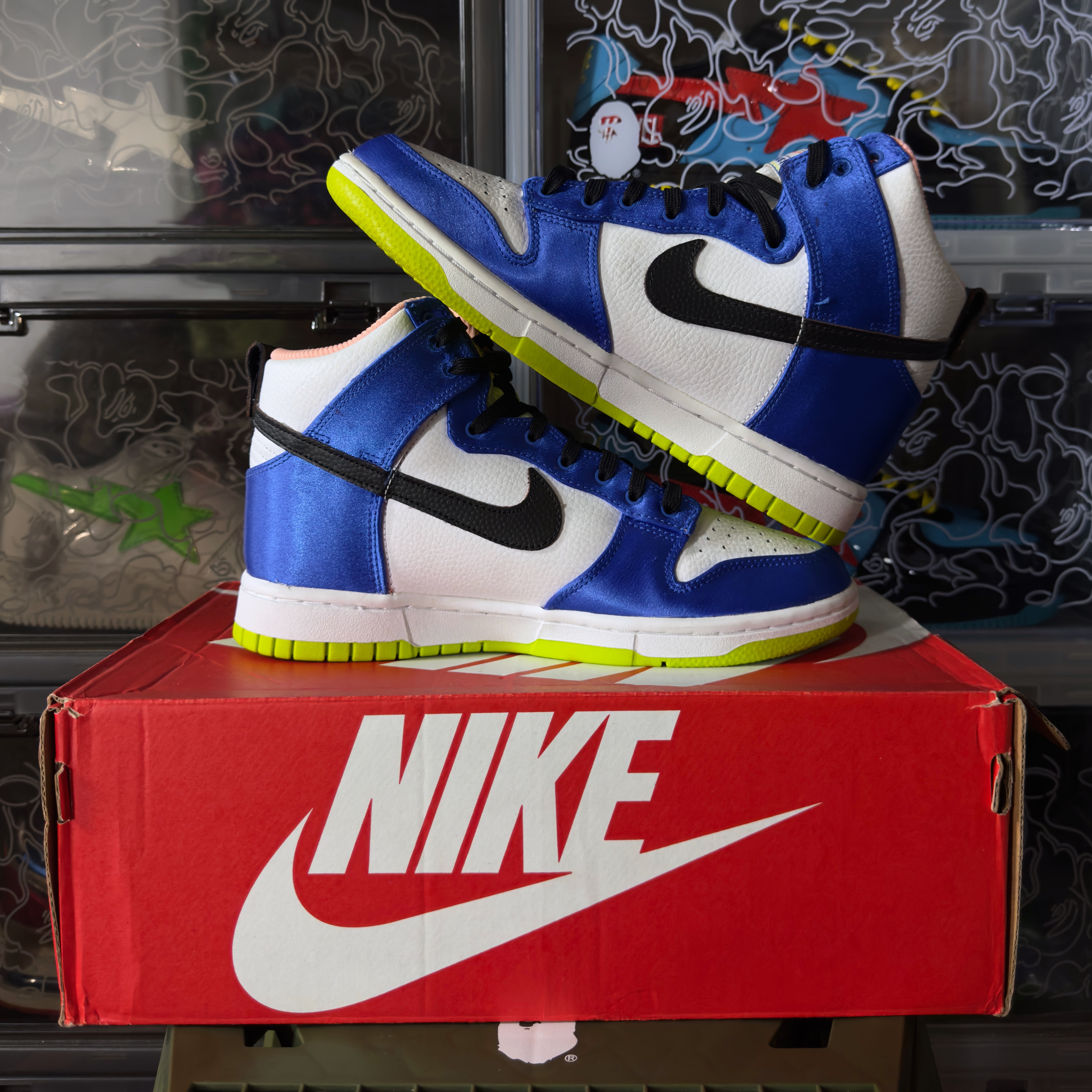(38,5) Women’s Nike Dunk High Blue Satin 2022
