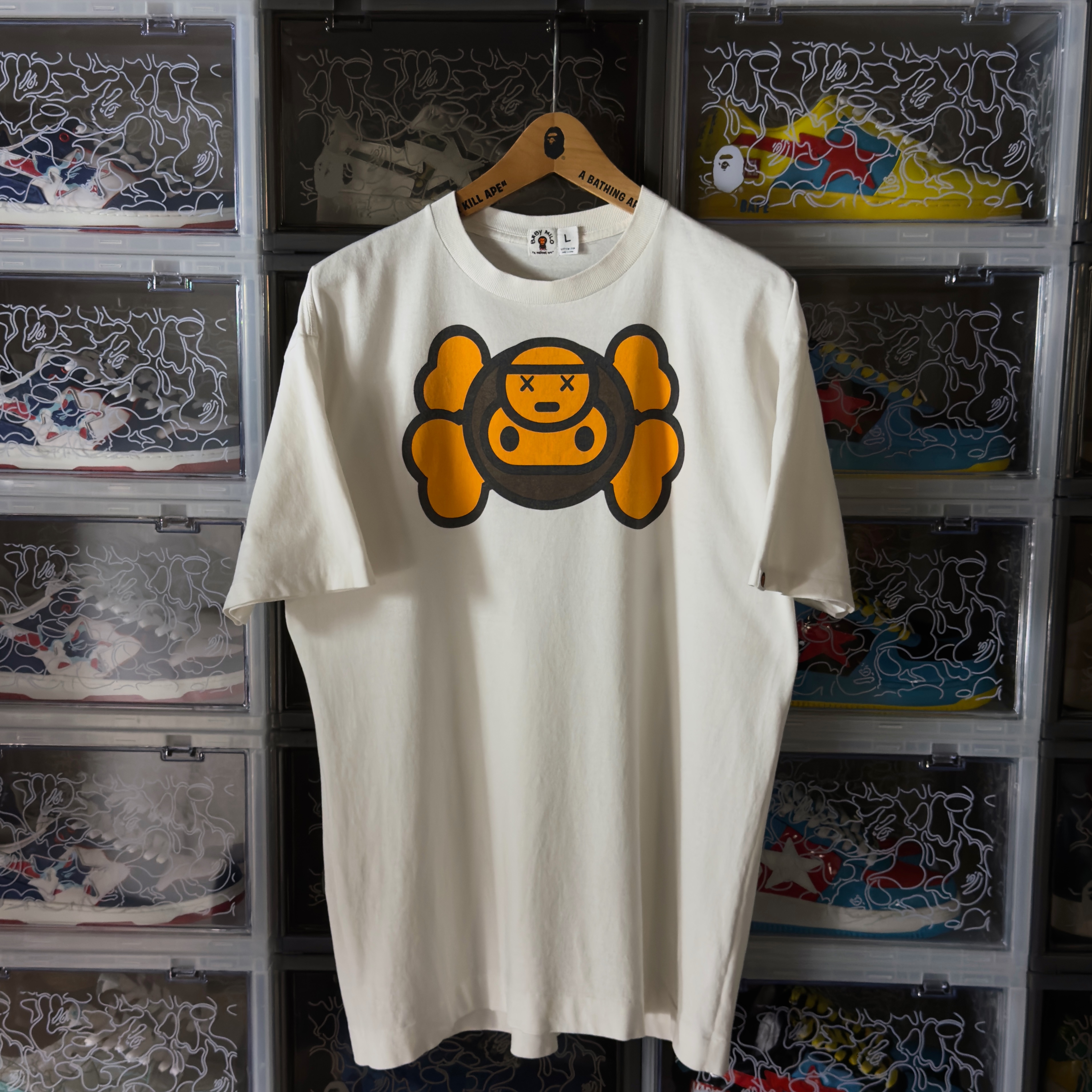 (L) Bape x Kaws Baby Milo Tee White 2005