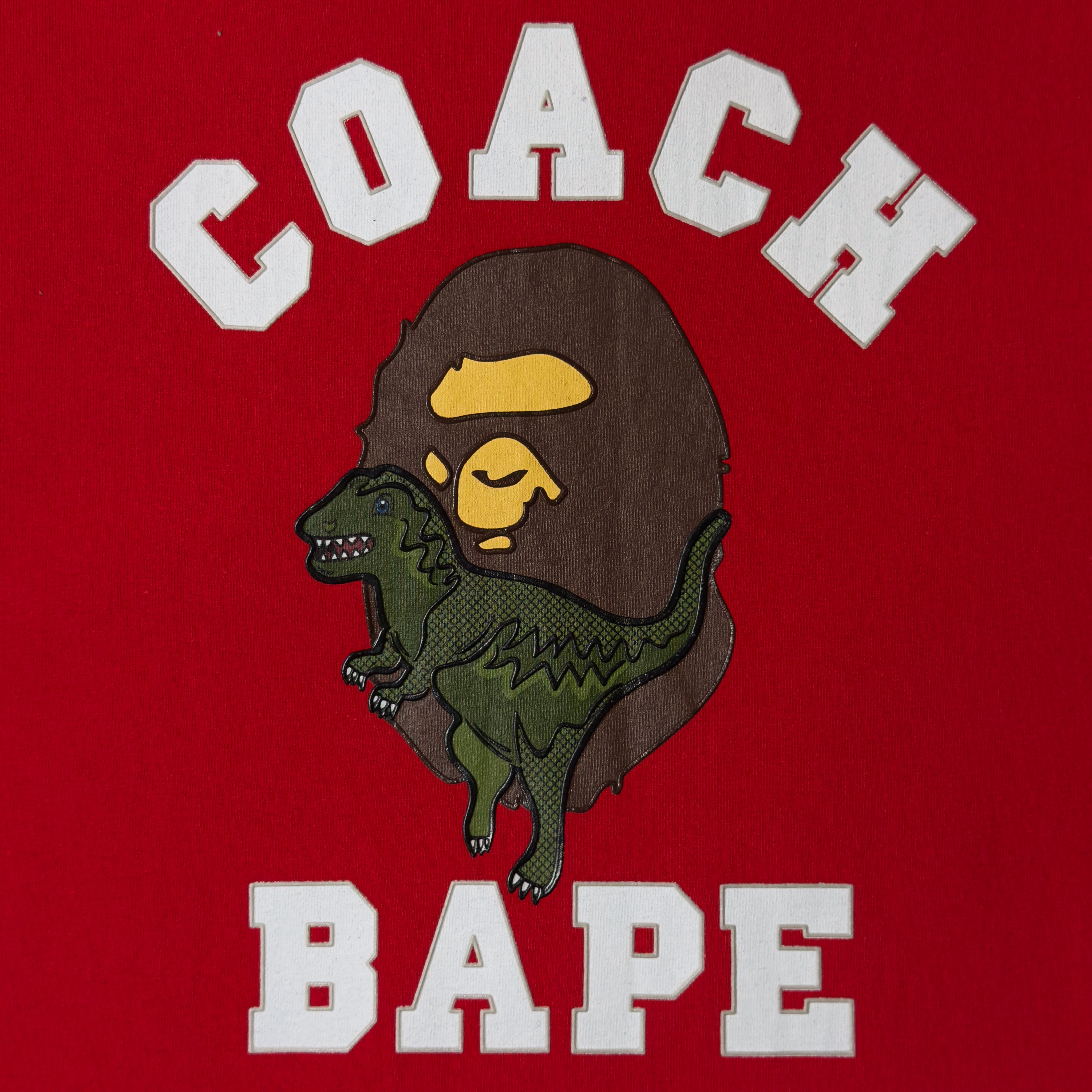 (L) Bape x Coach Rexy Tee Red 2020