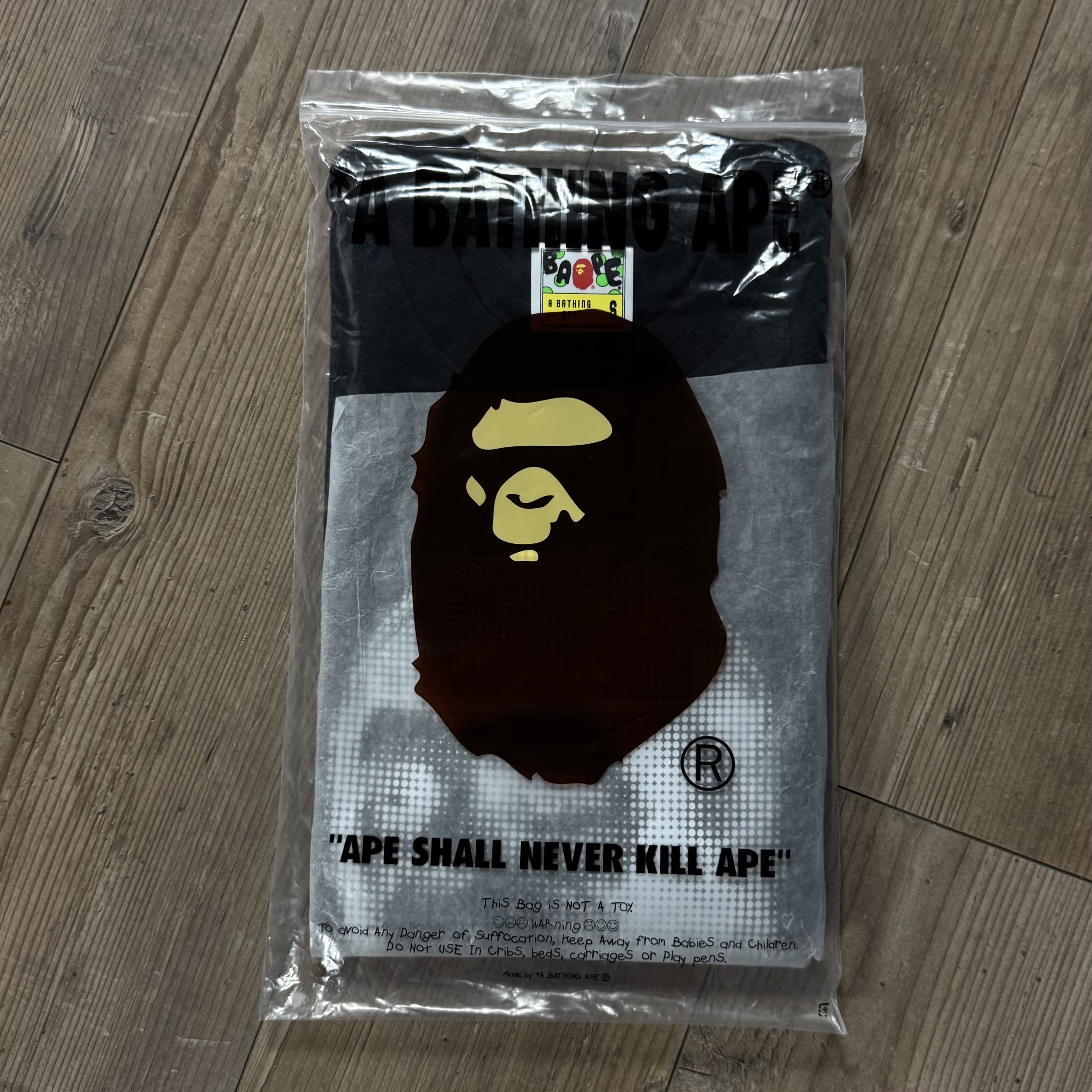 (S) Bape Pixel Comic Ape Head Relaxed Fit Tee Black 2024