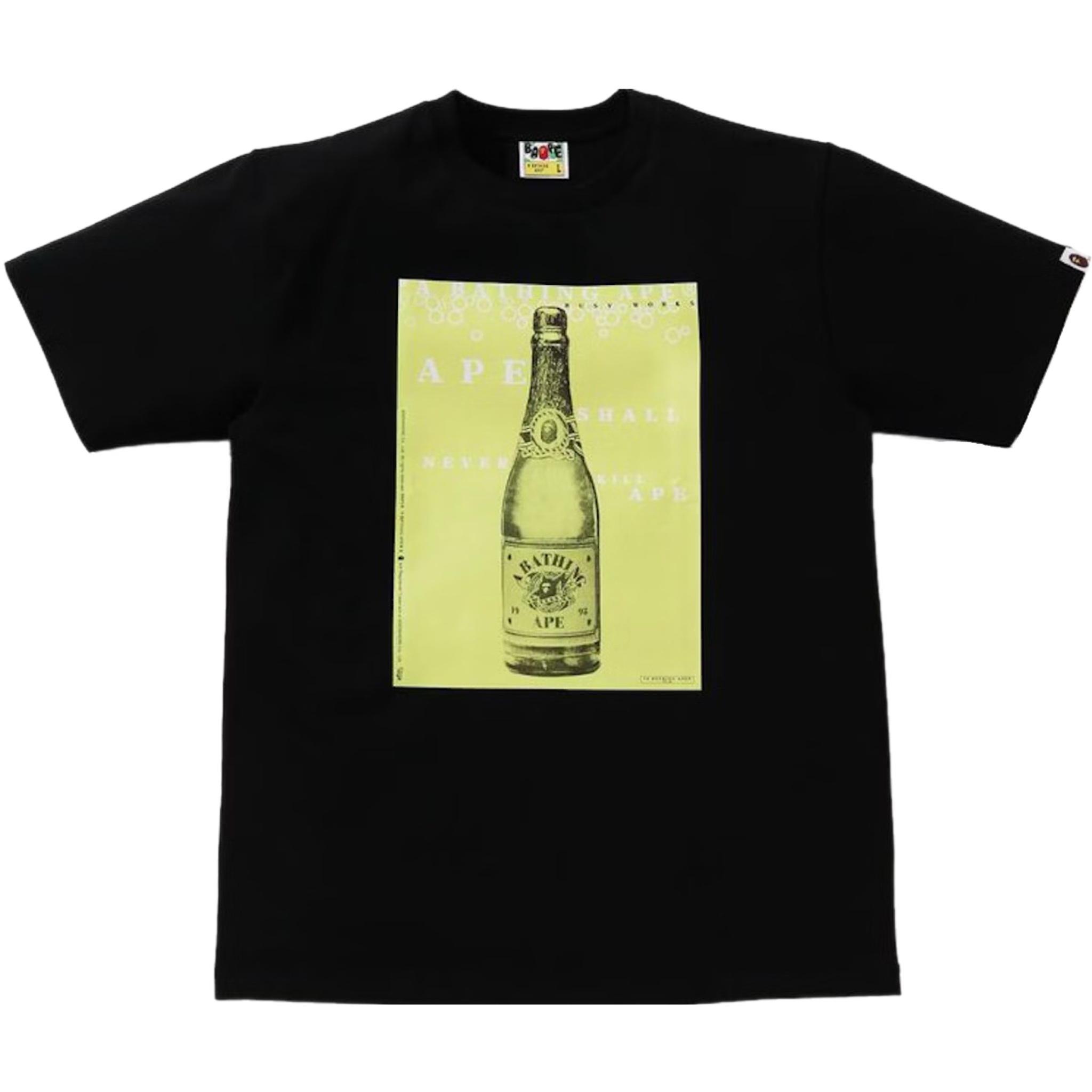 (M) Bape Champagne Tee Black 2021