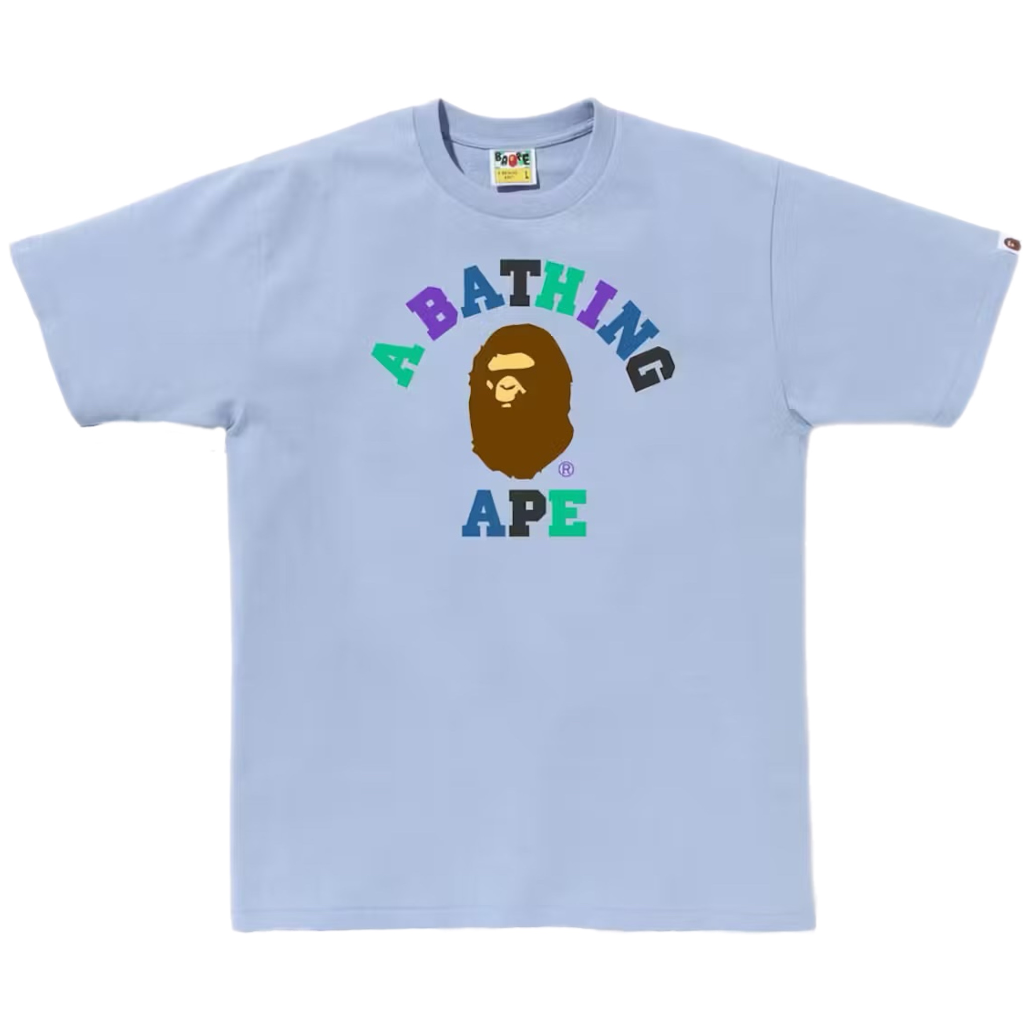 (L) Bape Colors College Tee Sax 2023