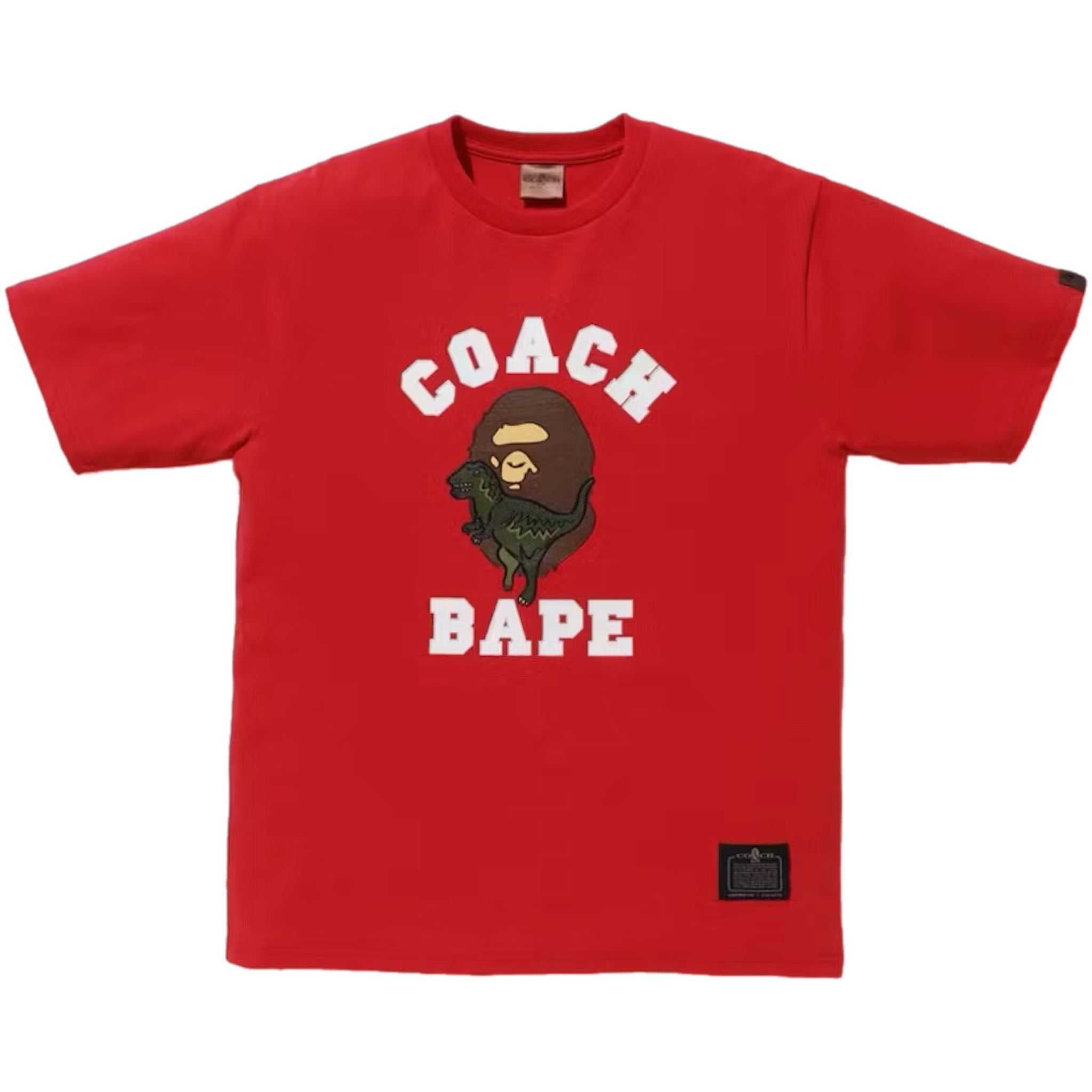 (L) Bape x Coach Rexy Tee Red 2020