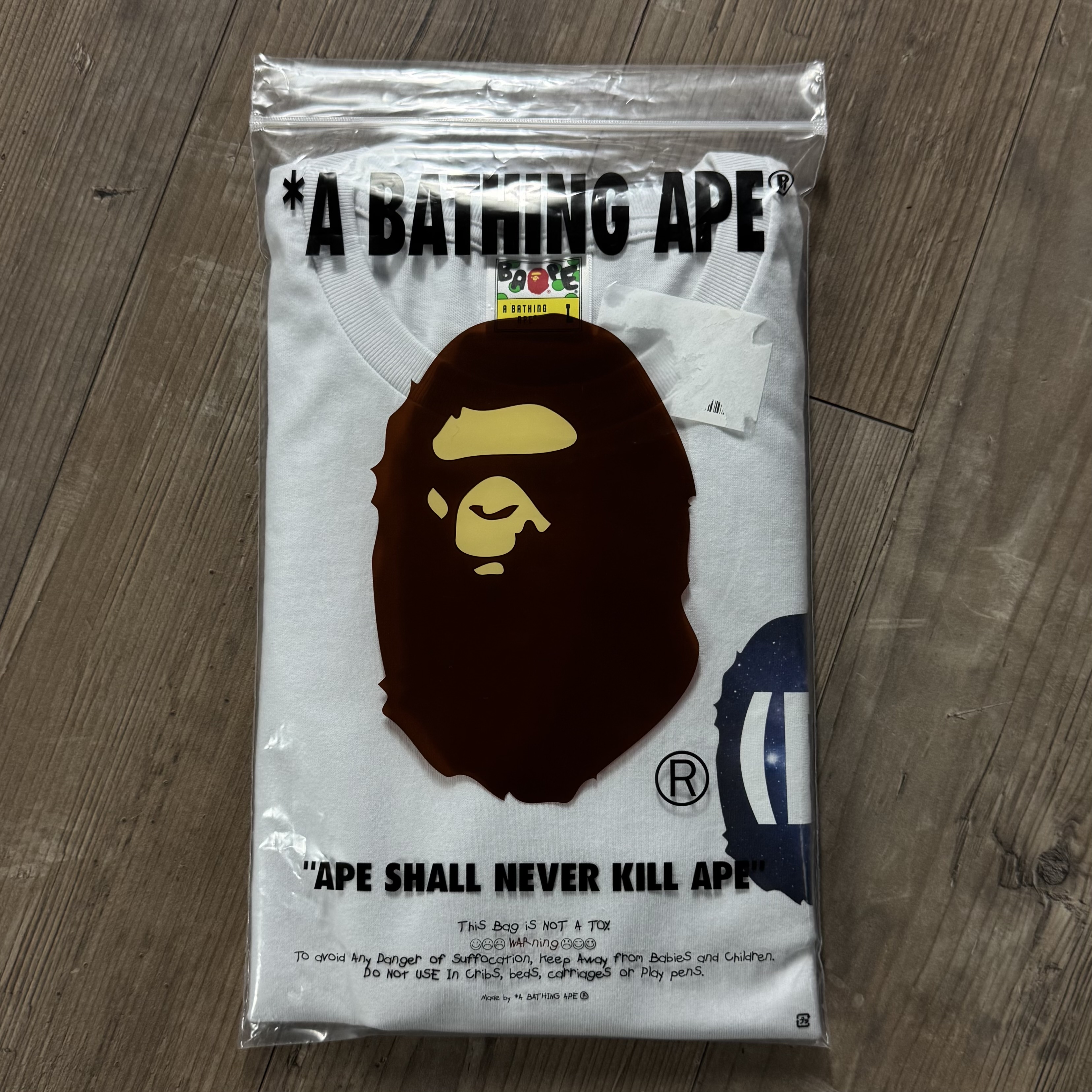 (L) Bape (B)apetaverse NFT Tee #3795 White 2022