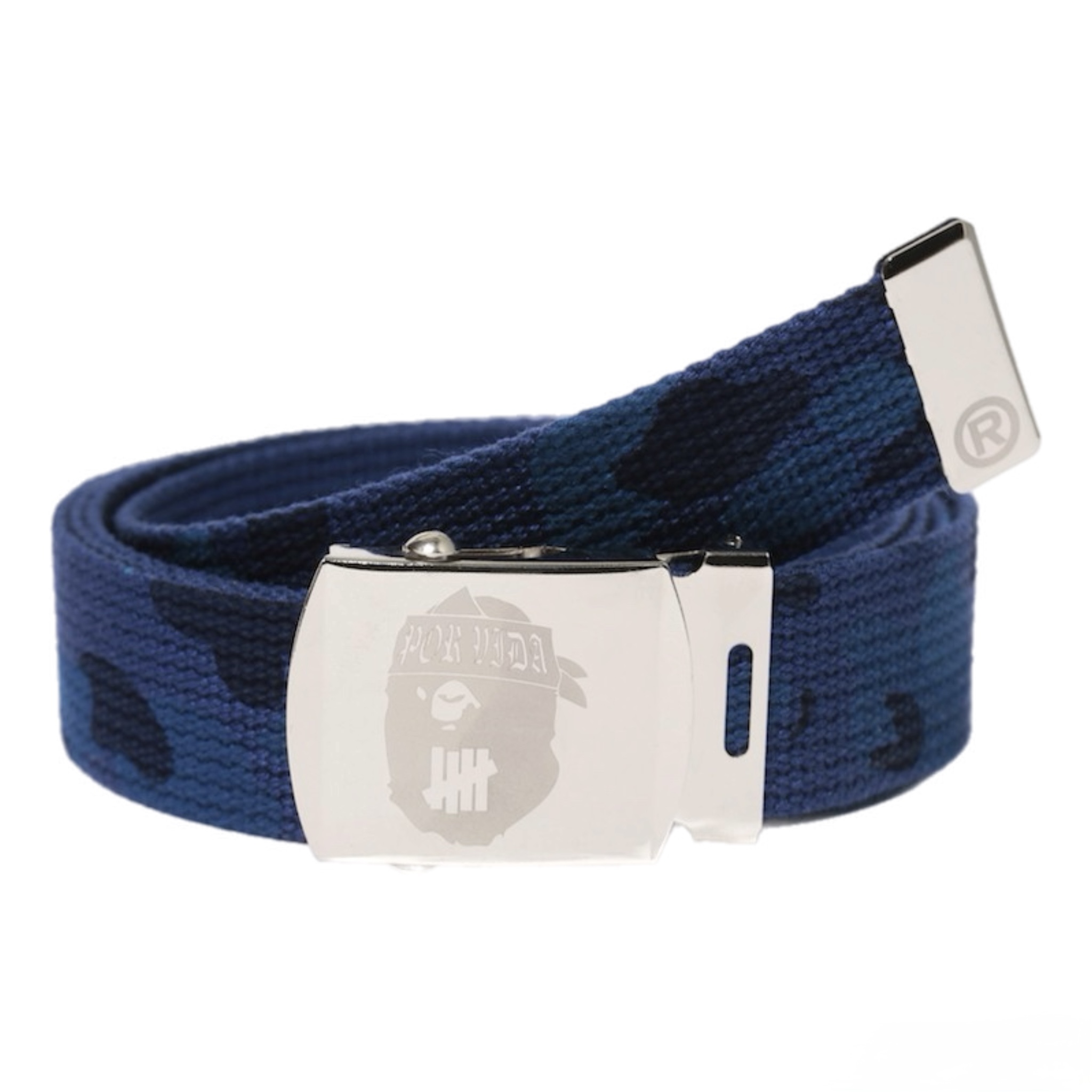 Bape x Undefeated Color Camo Belt Blue 2015