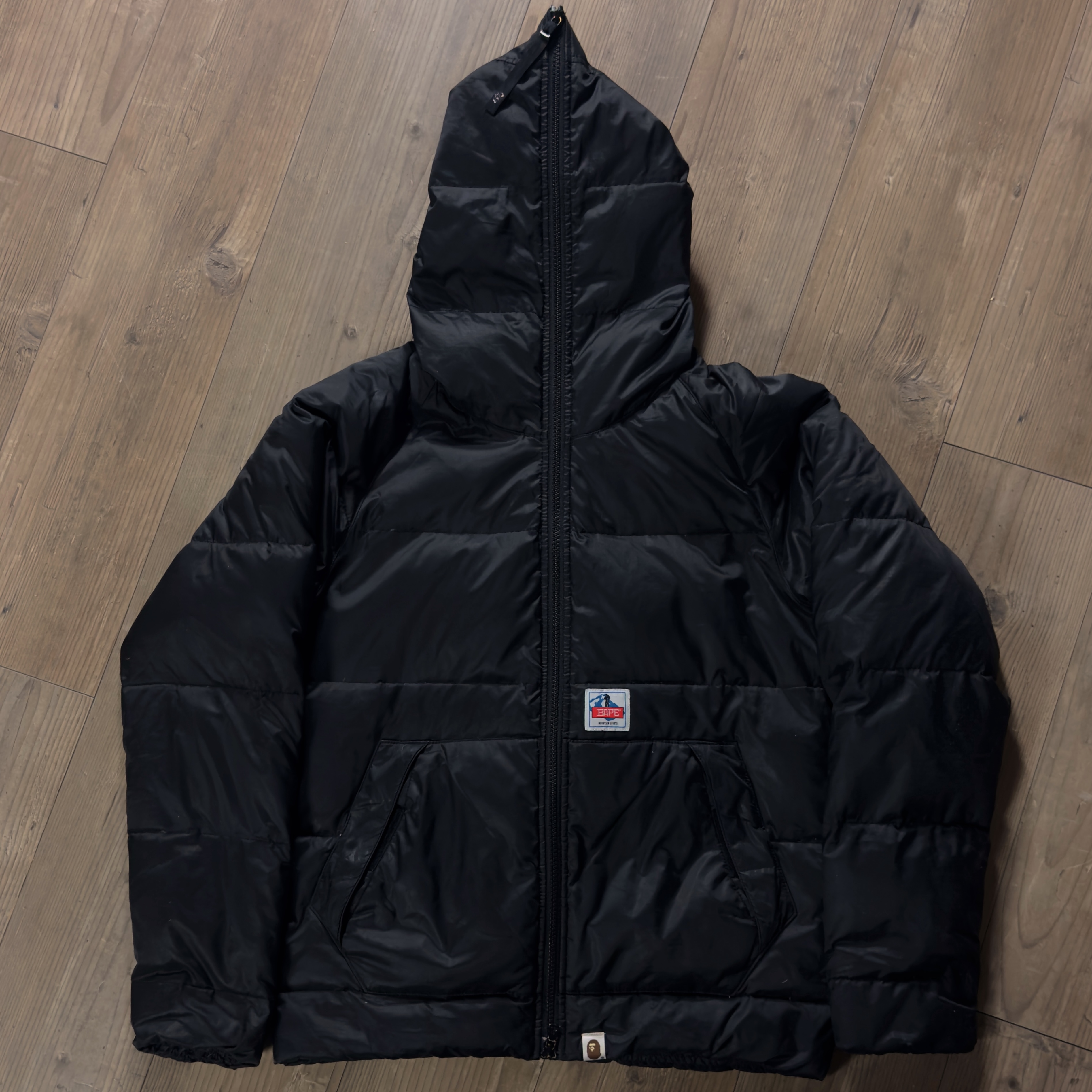 (S) Bape Mountain Sports Puffer Jacket Black