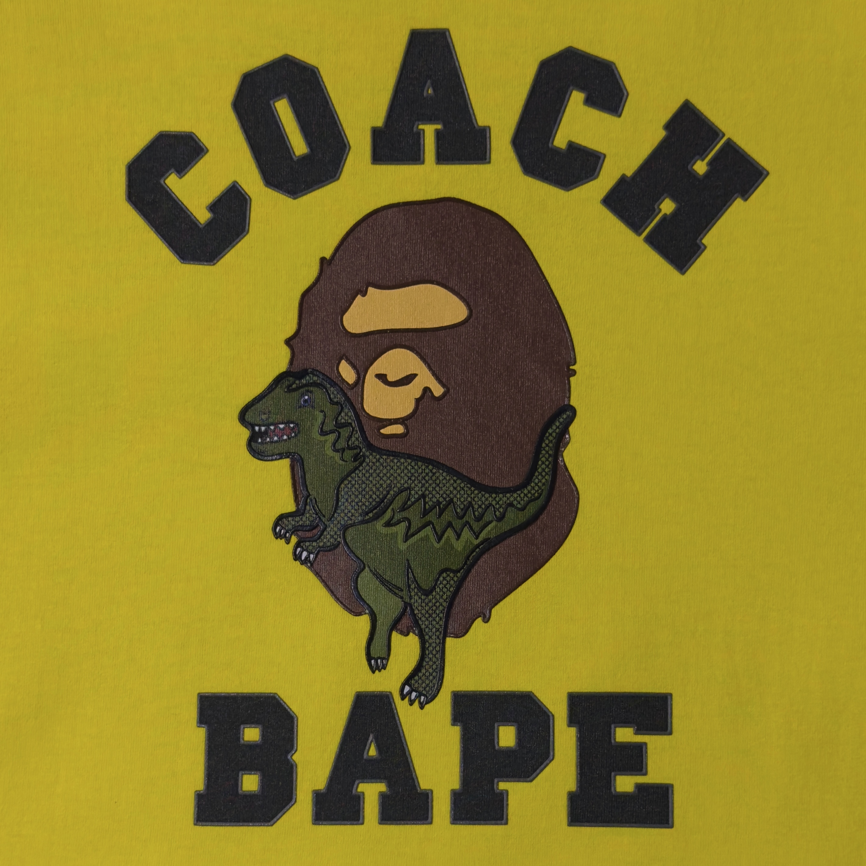 (XL) Bape x Coach Rexy Tee Yellow 2020