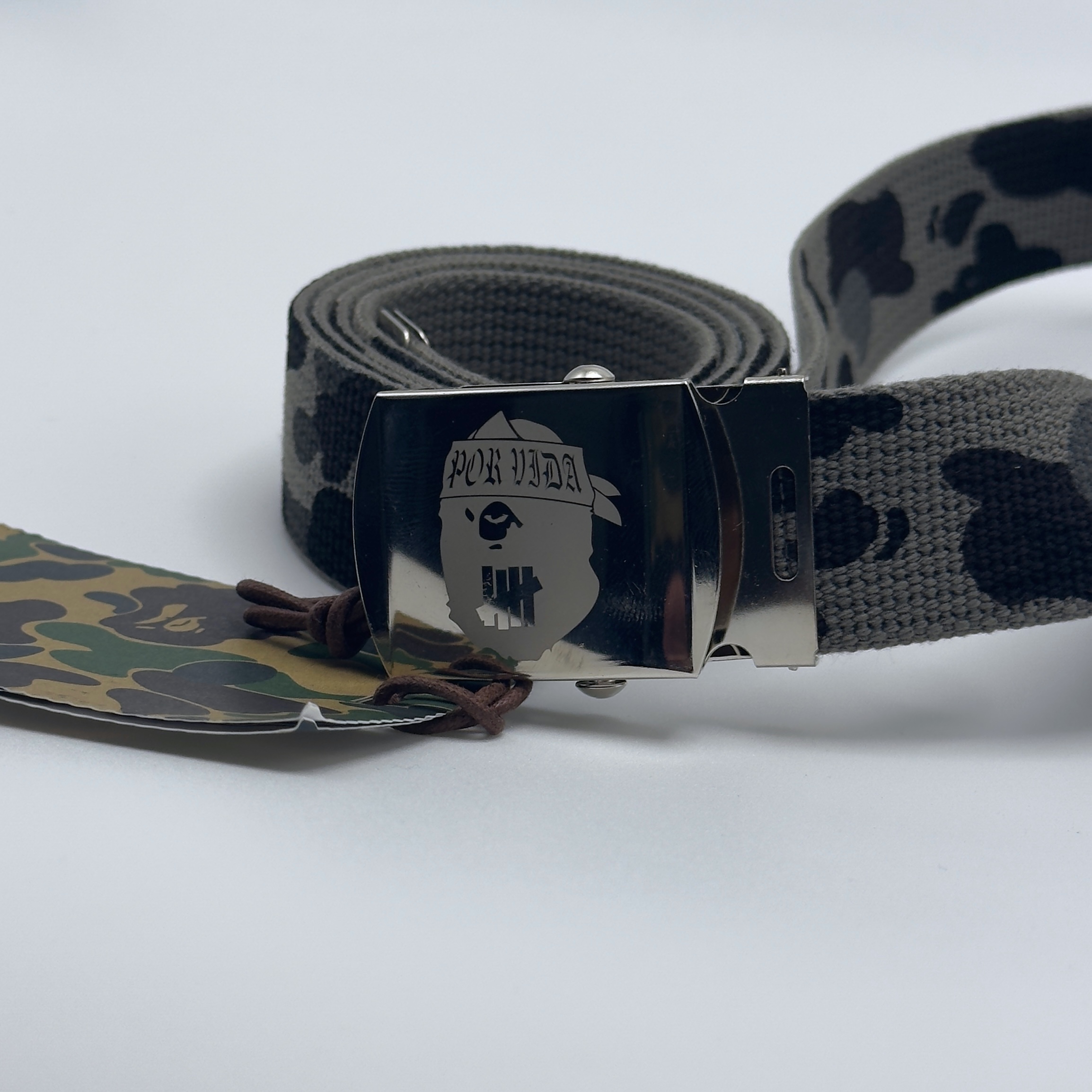 Bape x Undefeated Color Camo Belt Black 2015