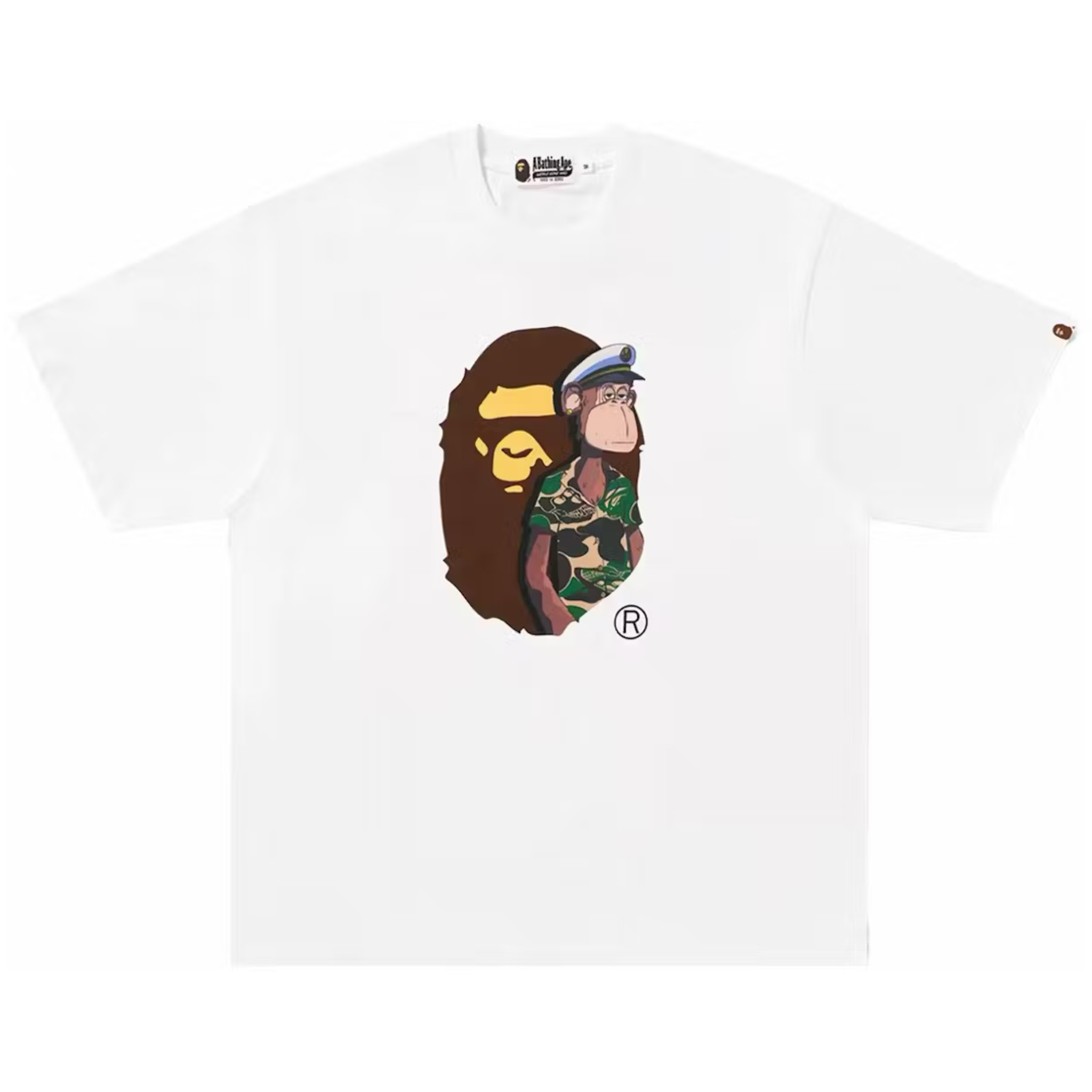 (S) Bape x BAYC Curtis Tee White 2023