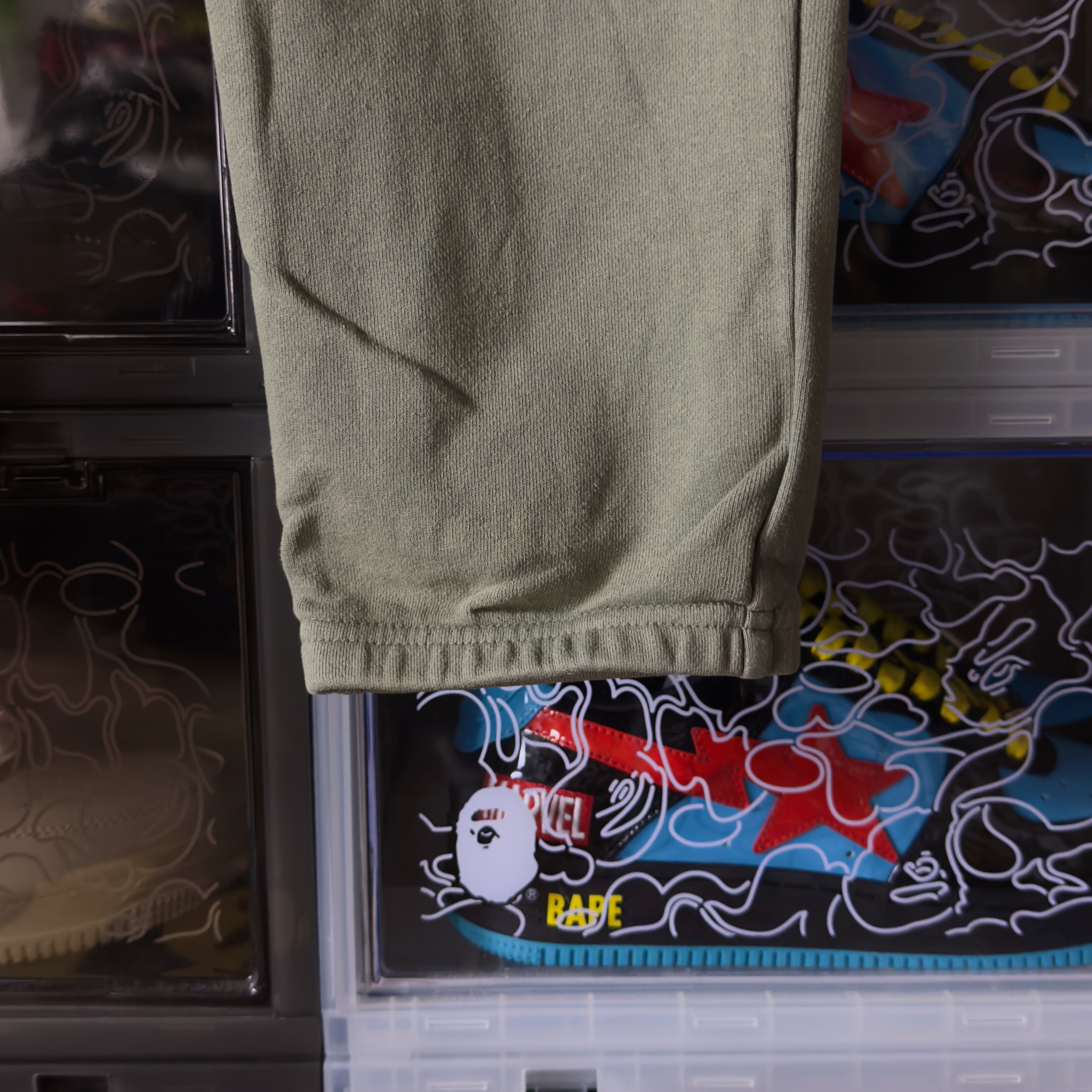 (L) Bape Gradation Slim Sweat Pants Black 2019 