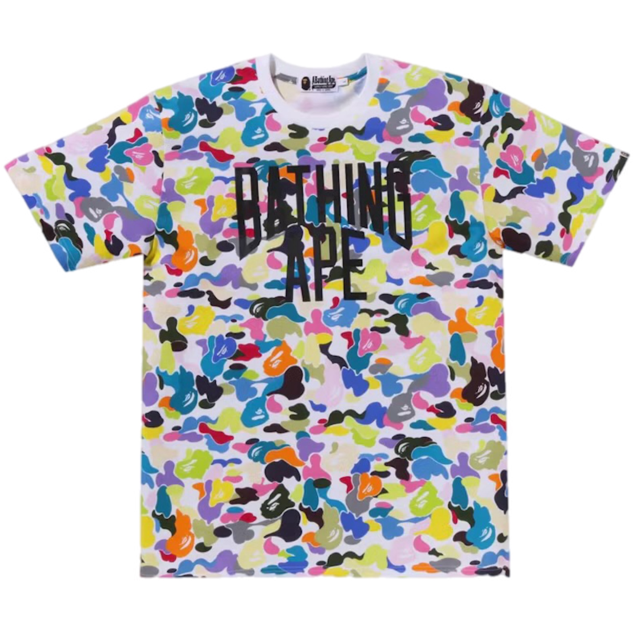 (XXL) Bape Multi Camo NYC Logo Tee White 2023