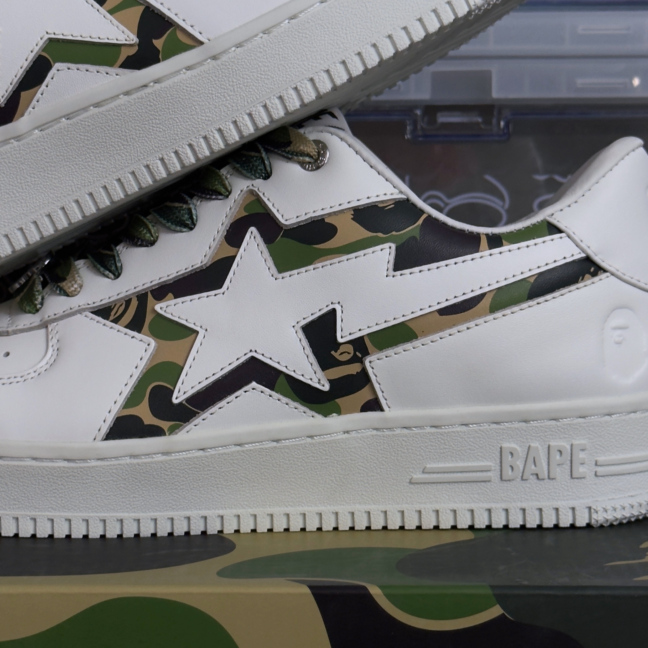 (42,5) A Bathing Ape Bapesta Icon ABC Camo Green 2024