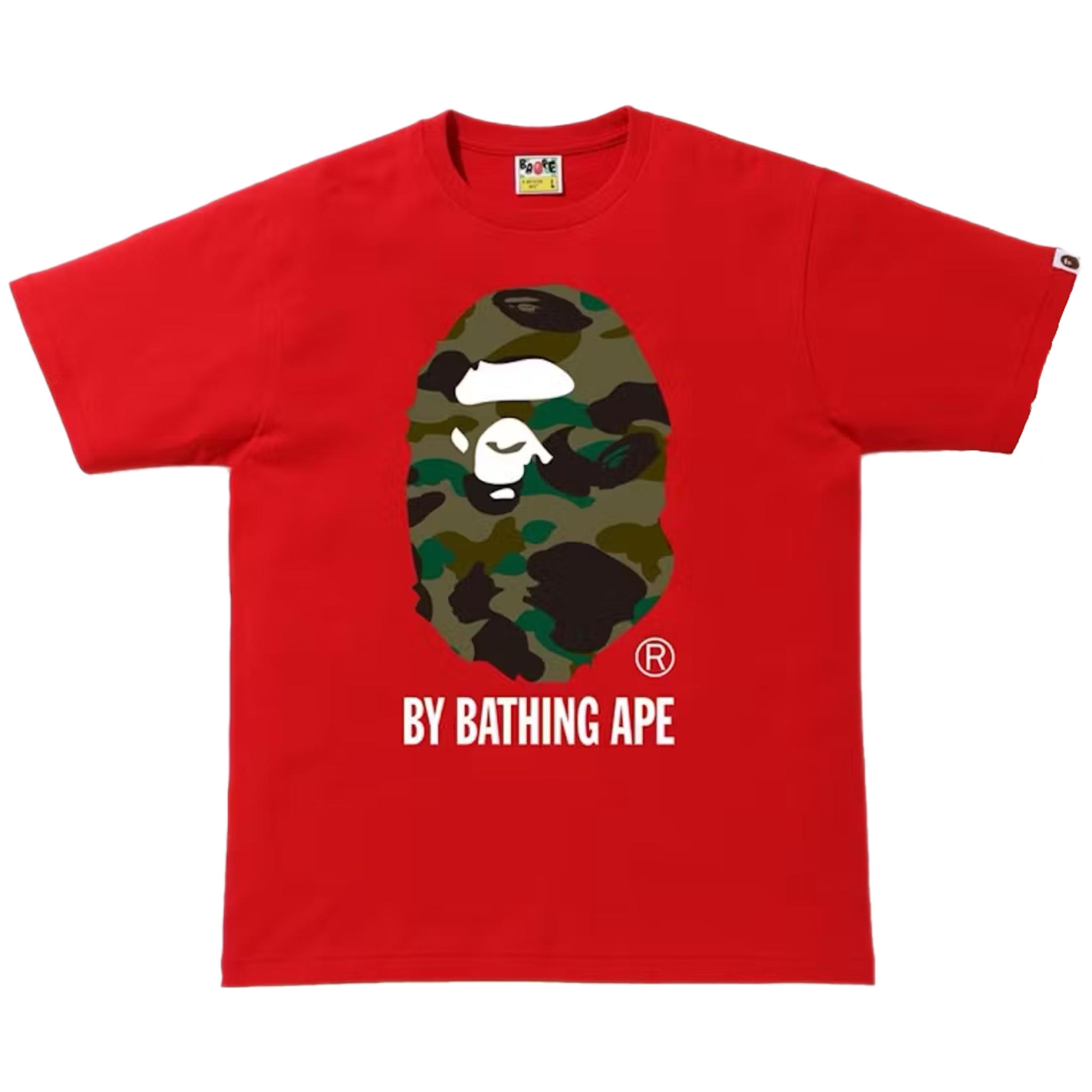 (L) Bape 1st Camo By Bathing Ape Tee Red/Green 2020