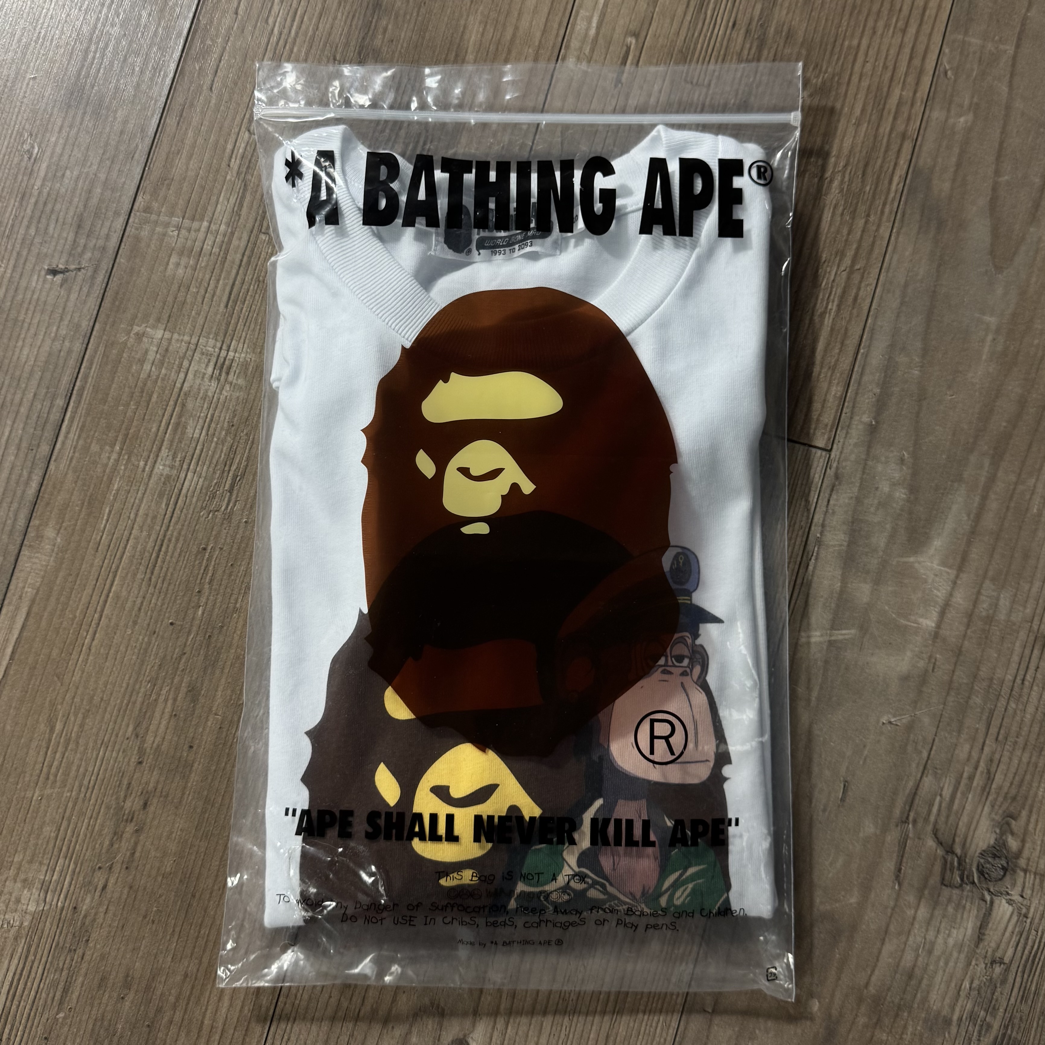 (S) Bape x BAYC Curtis Tee White 2023
