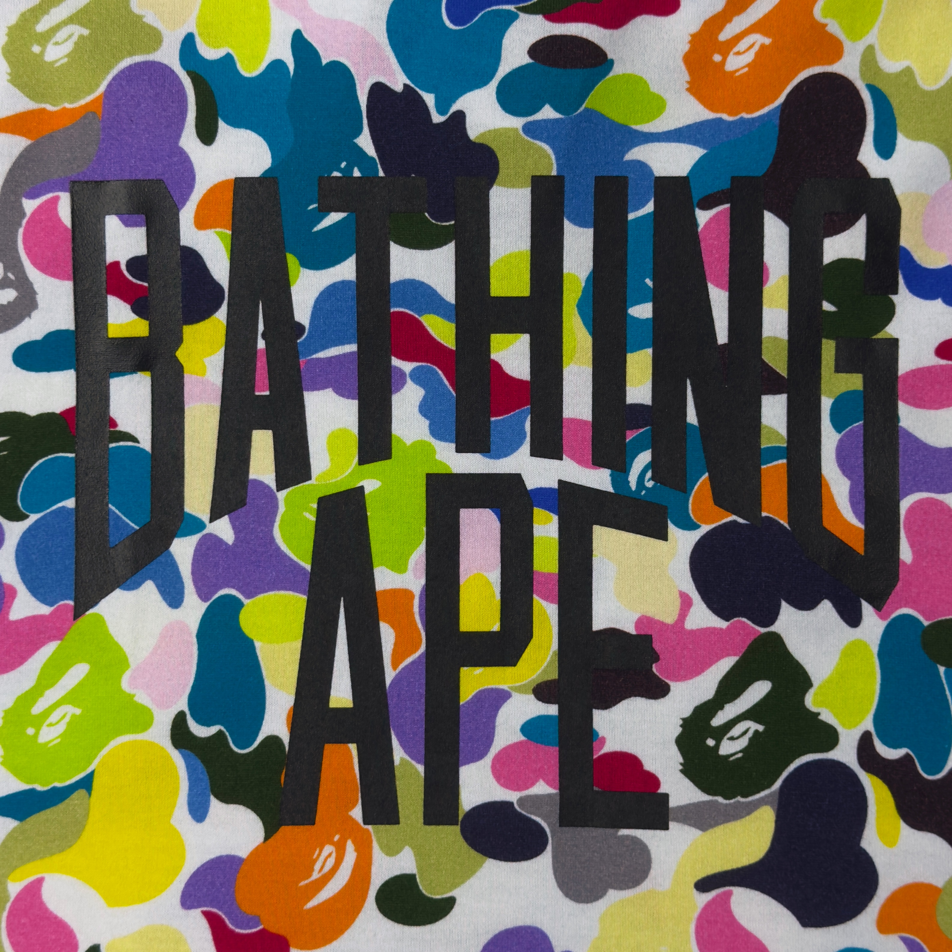 (XXL) Bape Multi Camo NYC Logo Tee White 2023