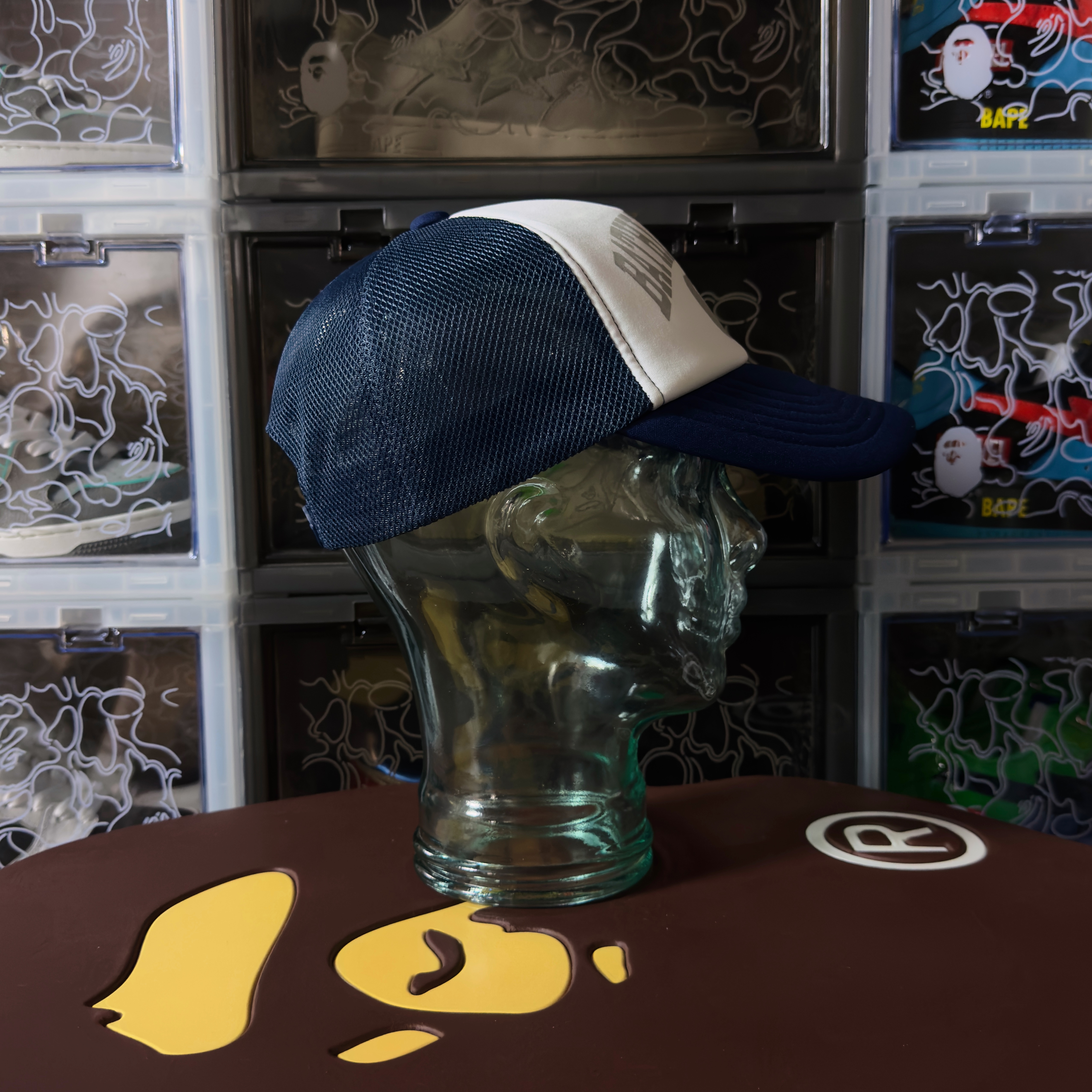 Bape Summer Pack Hat White/Blue 2023