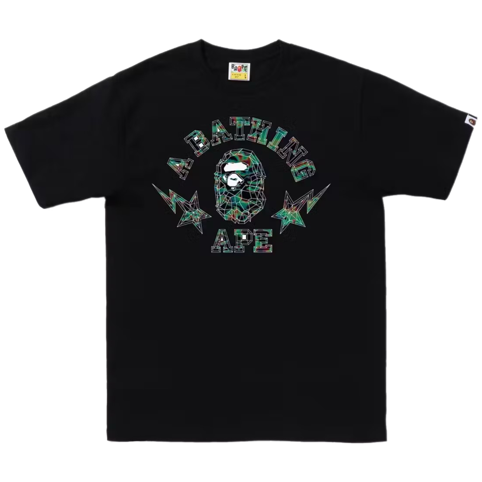 (XL) Bape Thermography Polygon College Tee Black 2023