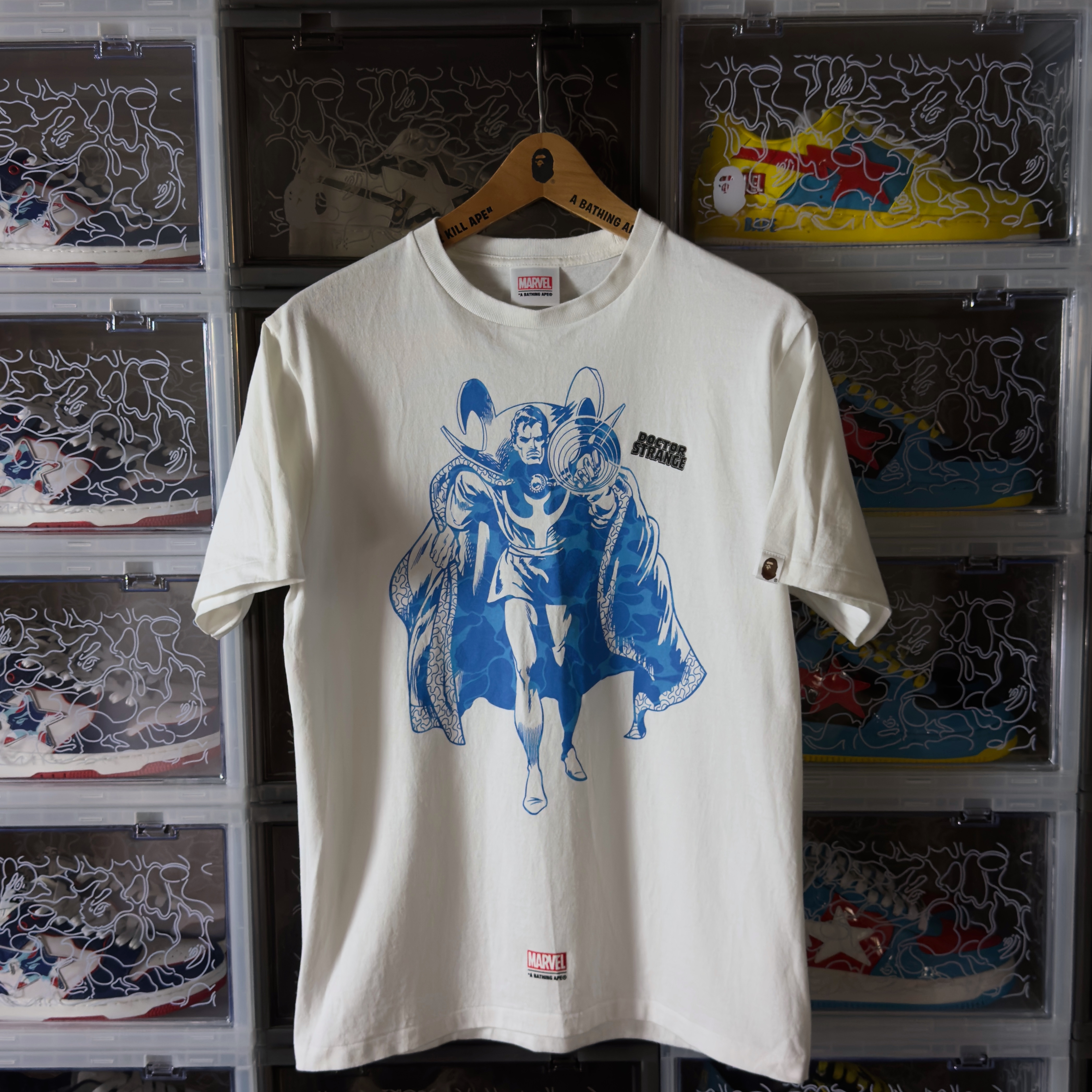 (M) Bape x Marvel Comics Dr. Strange Tee White 2022