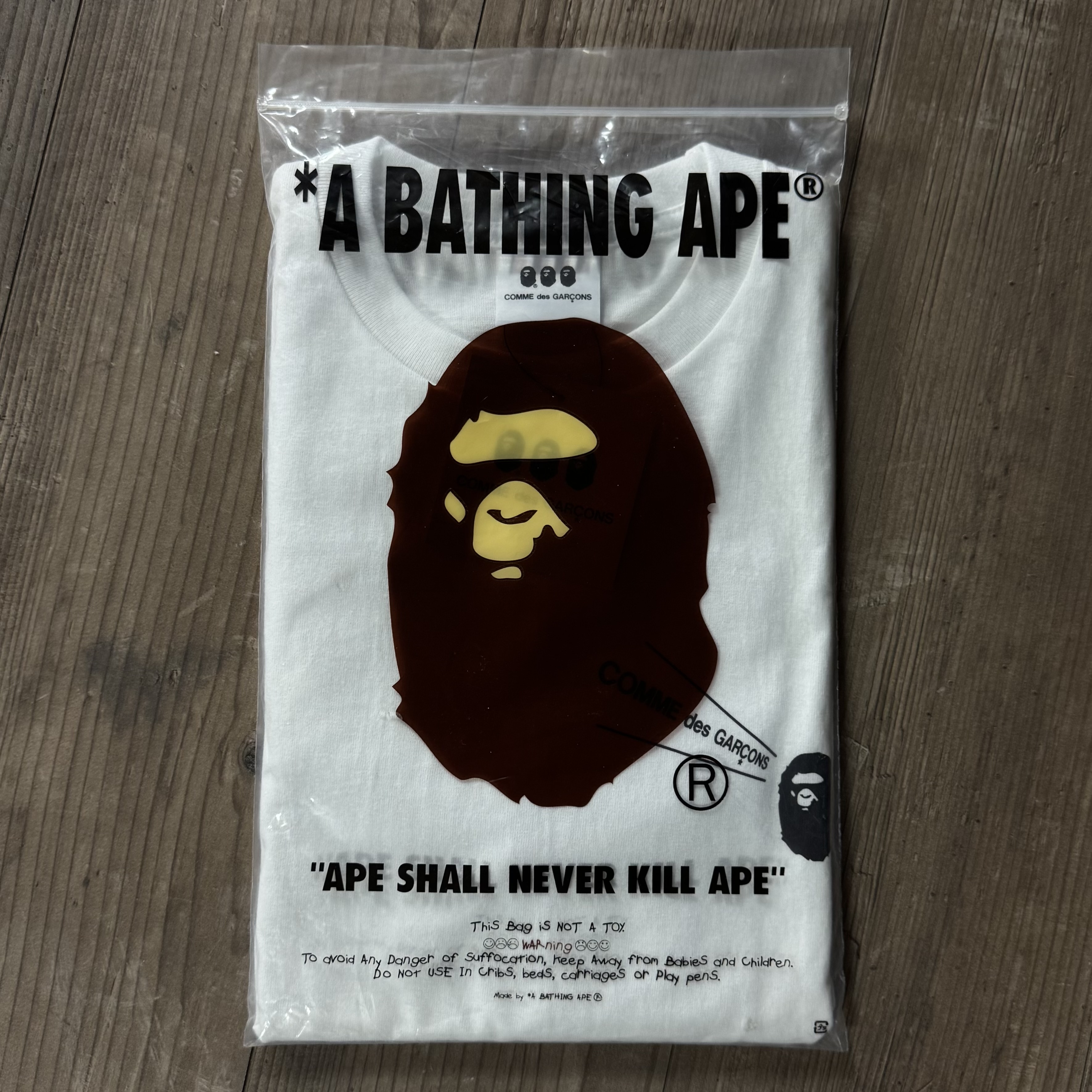 (S/M/L/XL) Bape x CDG Osaka Tee White 2020
